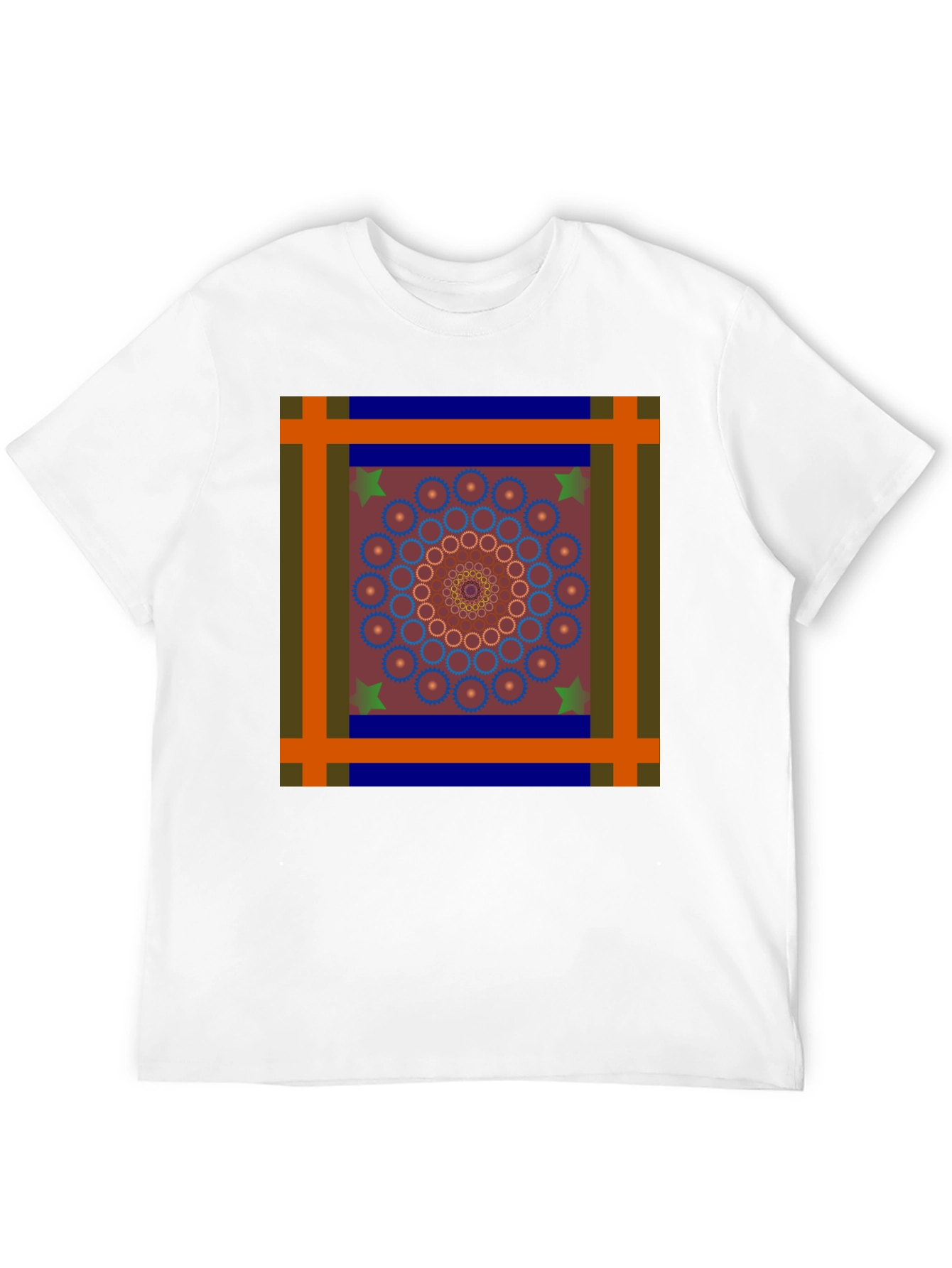 Geometric Mandala Graphic Tee - Unique Design