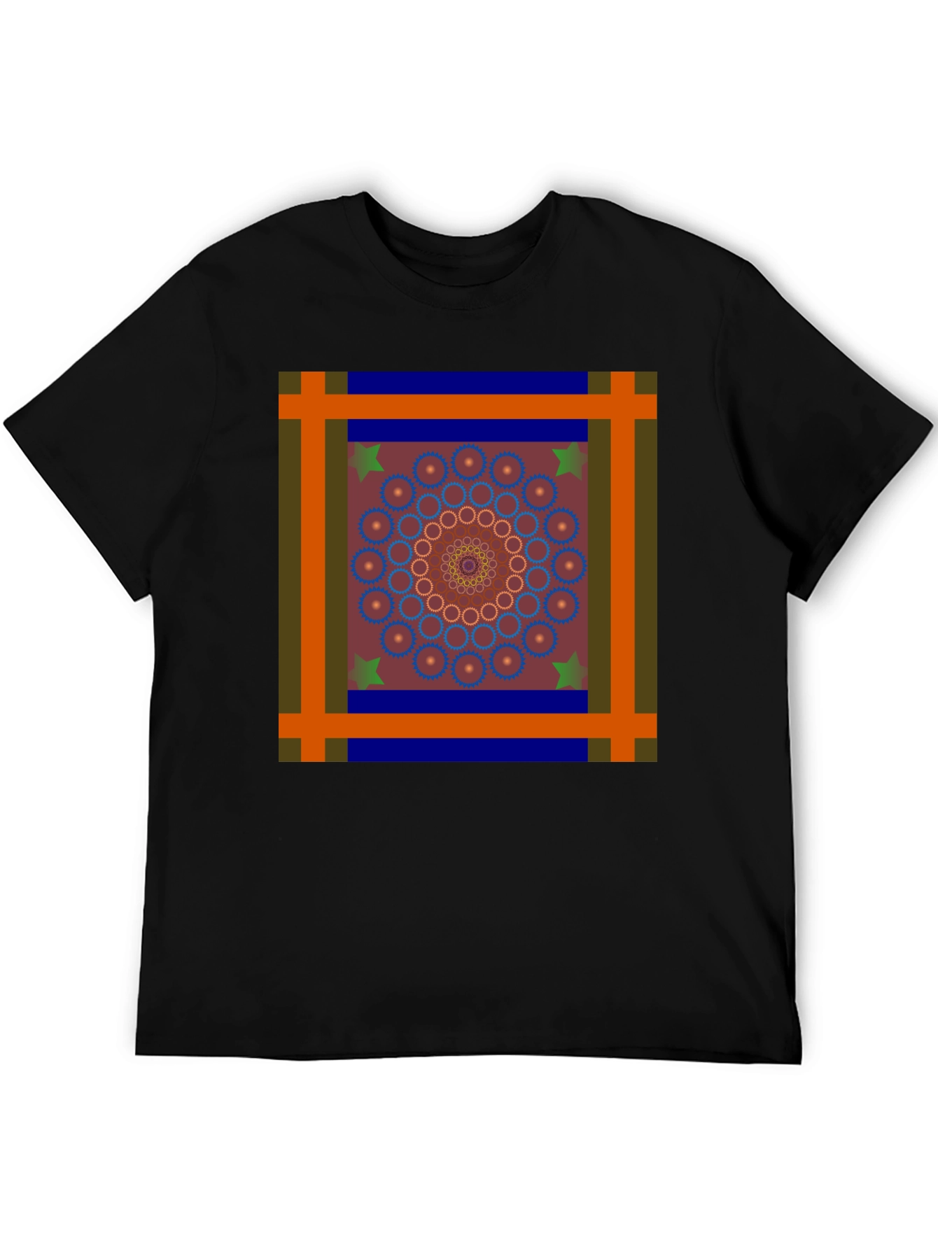 Geometric Mandala Graphic Tee - Unique Design
