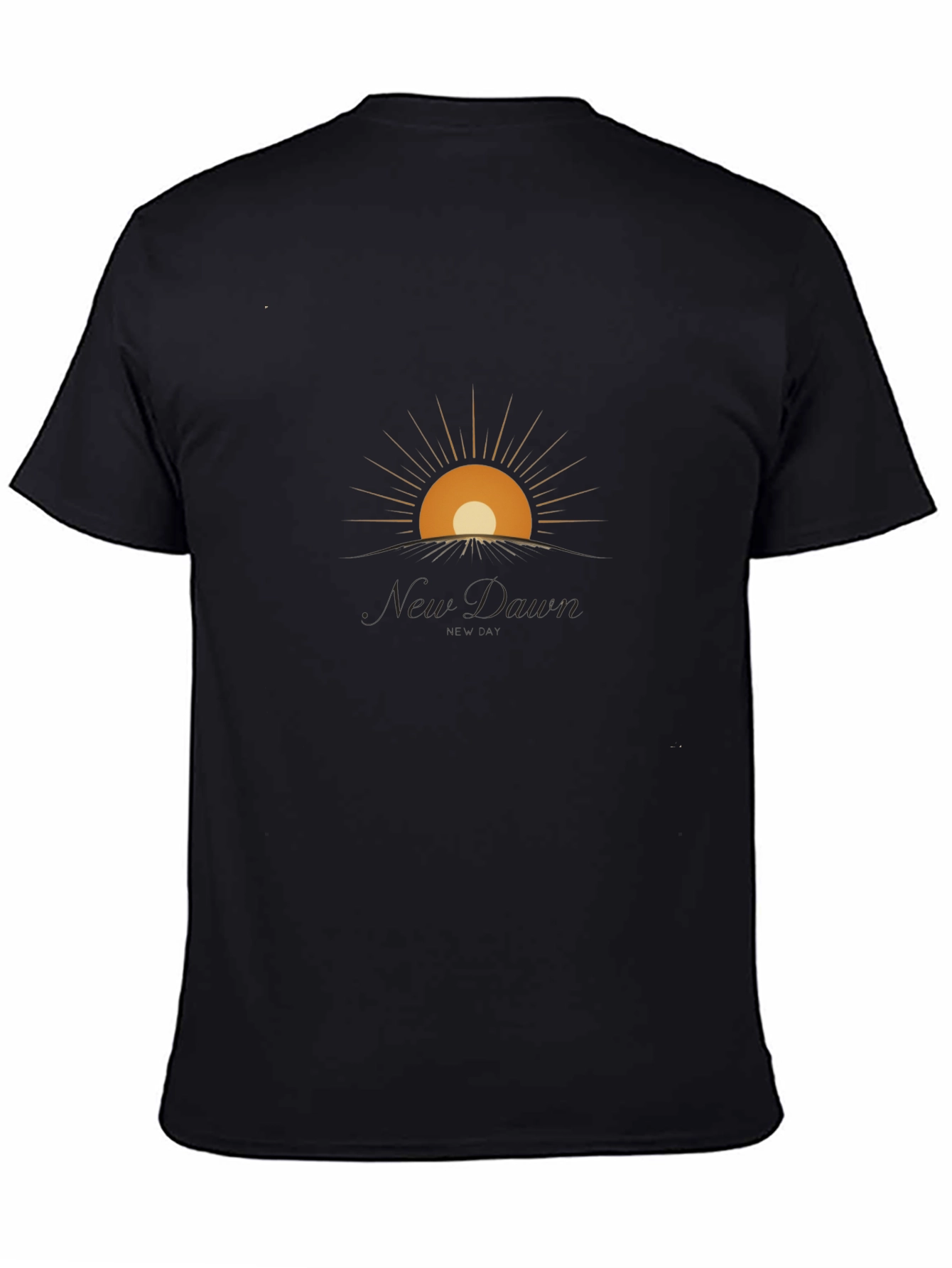 New Dawn Graphic Tee - Modern Sunrise Design