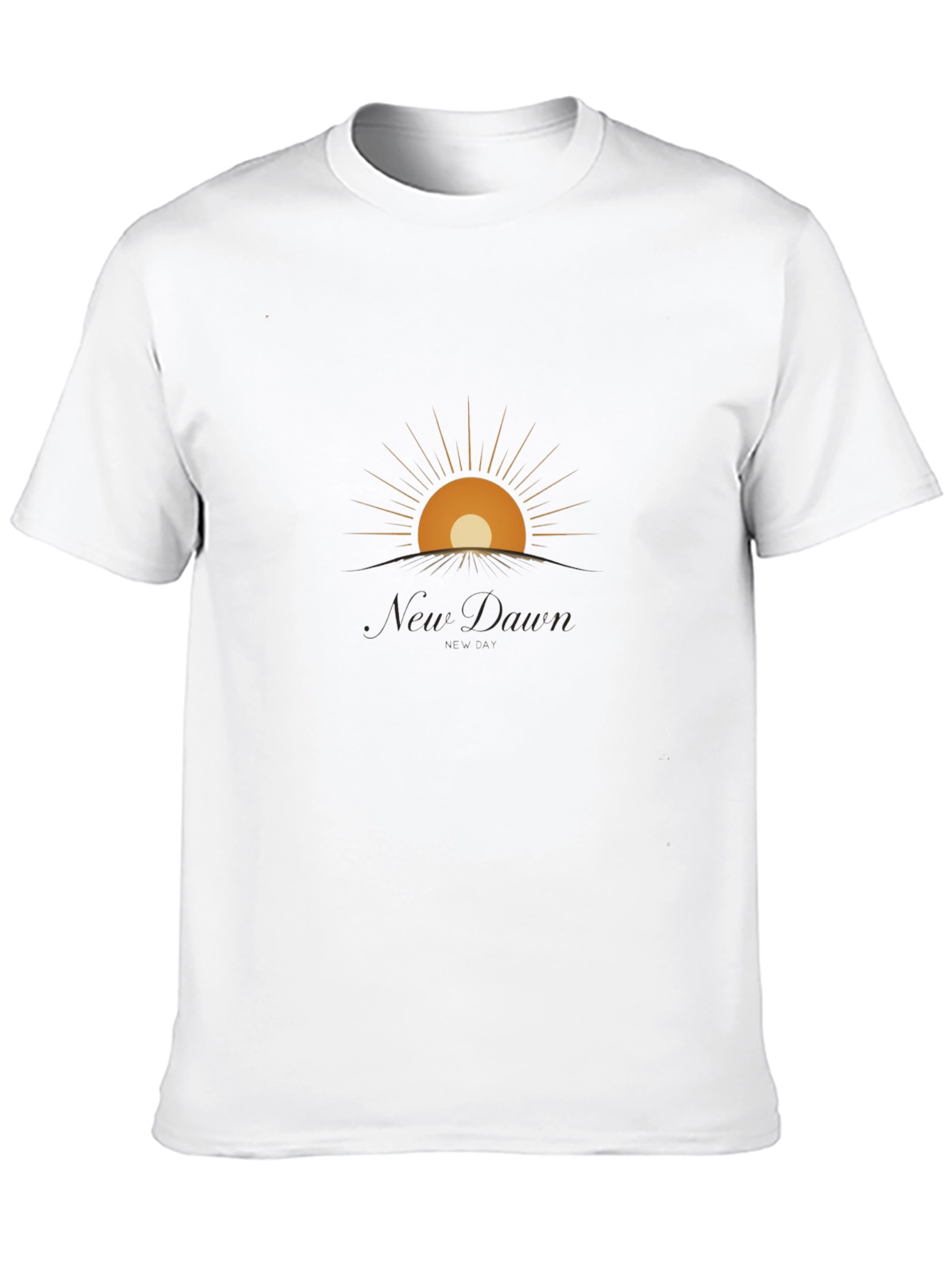 New Dawn Graphic Tee - Modern Sunrise Design