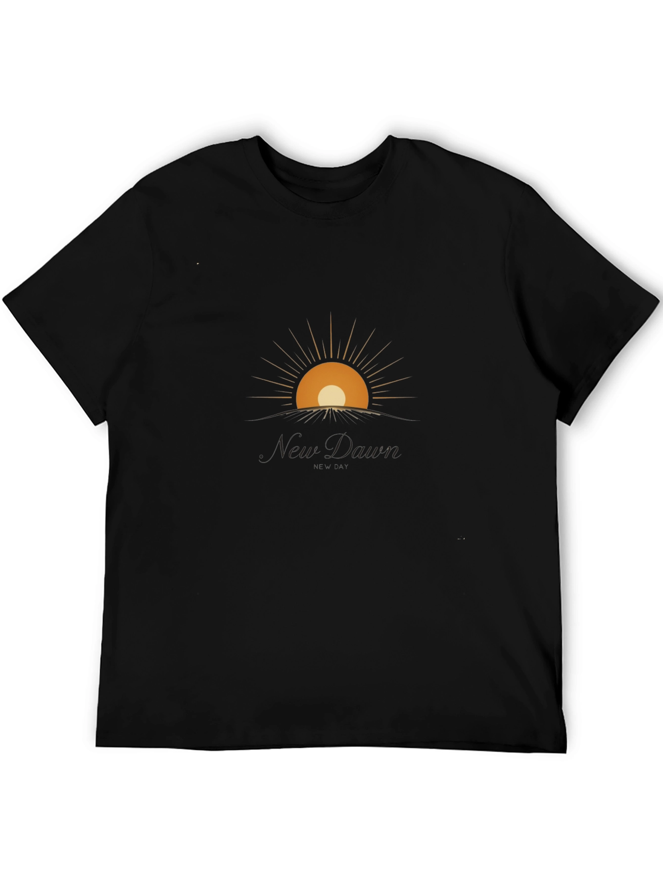 New Dawn Graphic Tee - Modern Sunrise Design