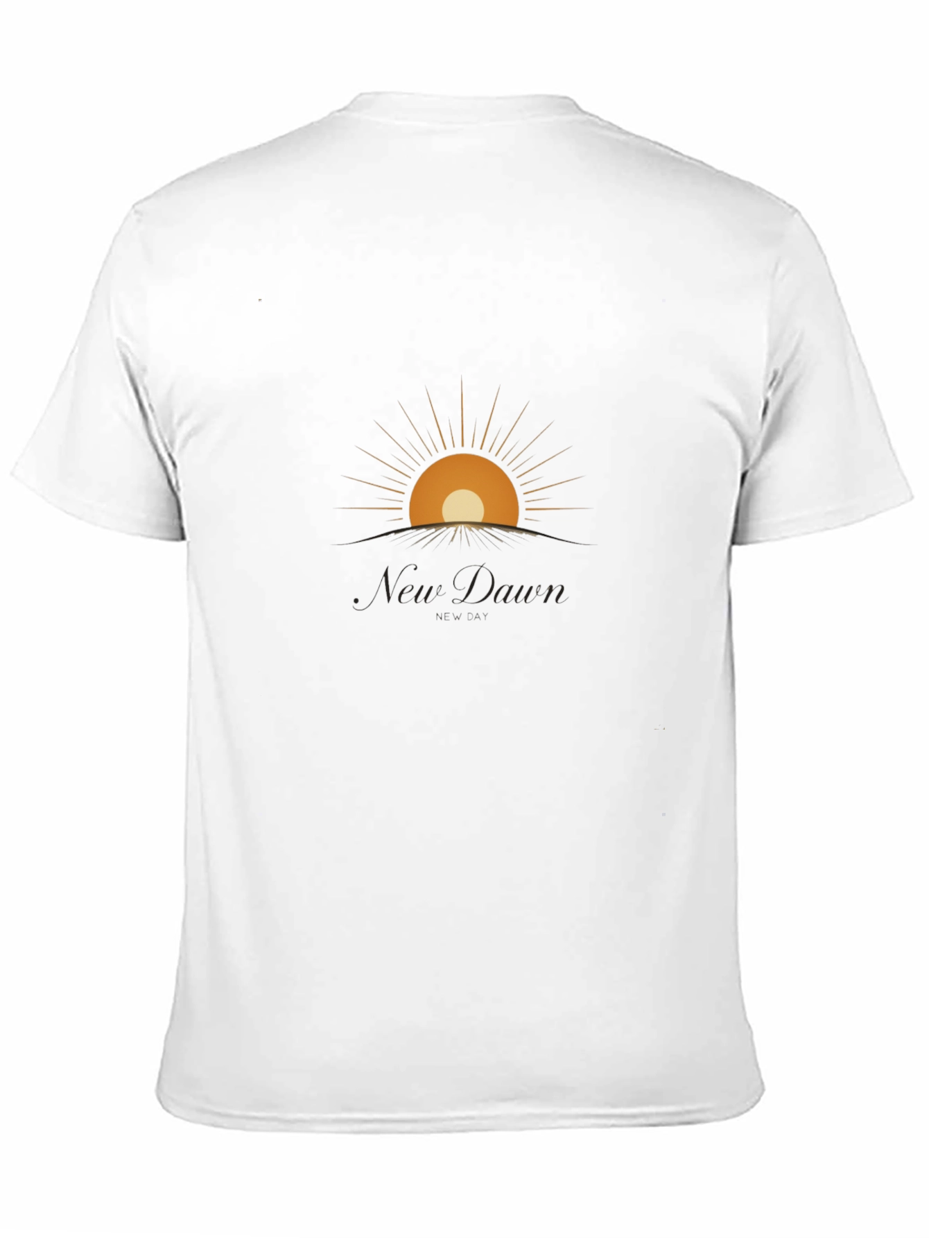 New Dawn Graphic Tee - Modern Sunrise Design