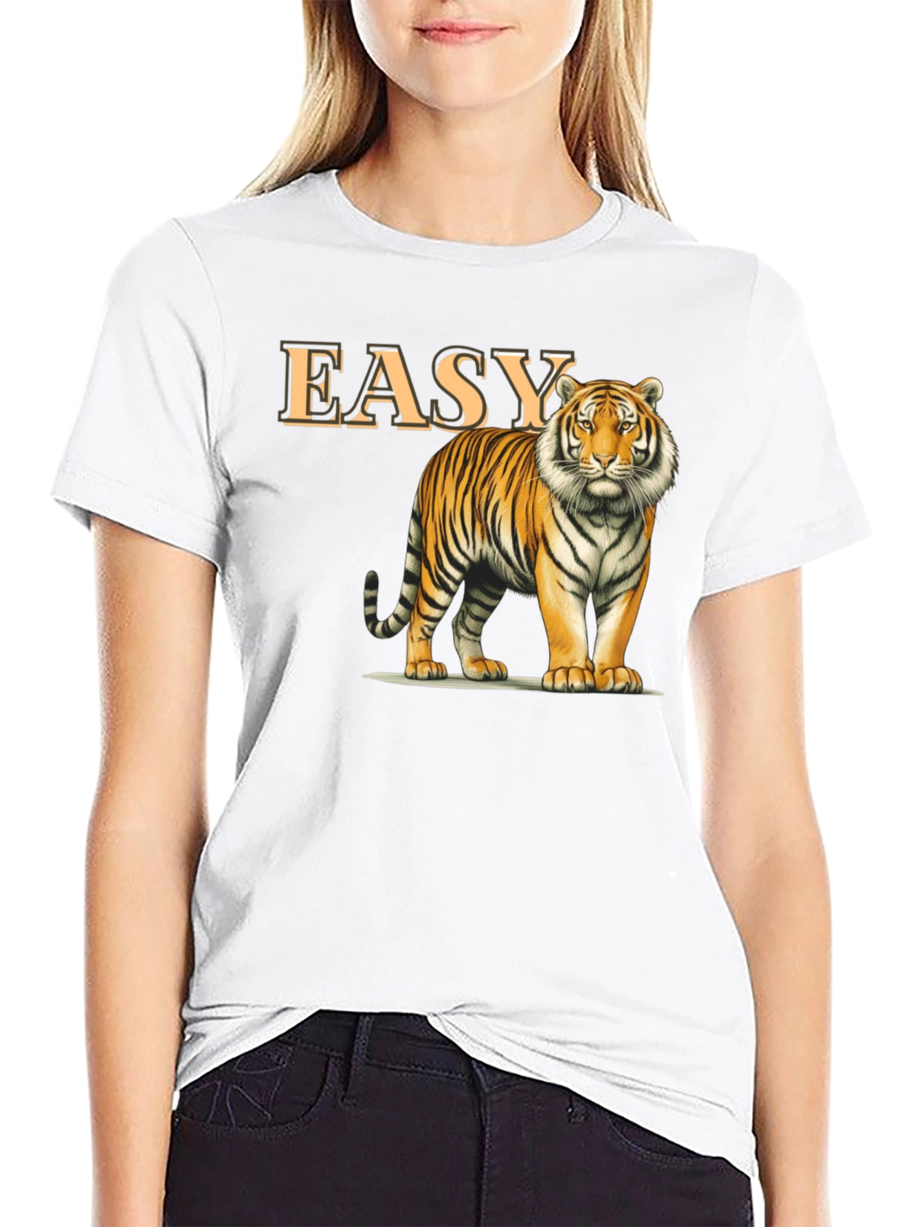 Easy Tiger Graphic T-Shirt - Classic Crew Neck