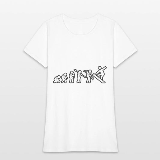 Evolution Snowboard White Grunge