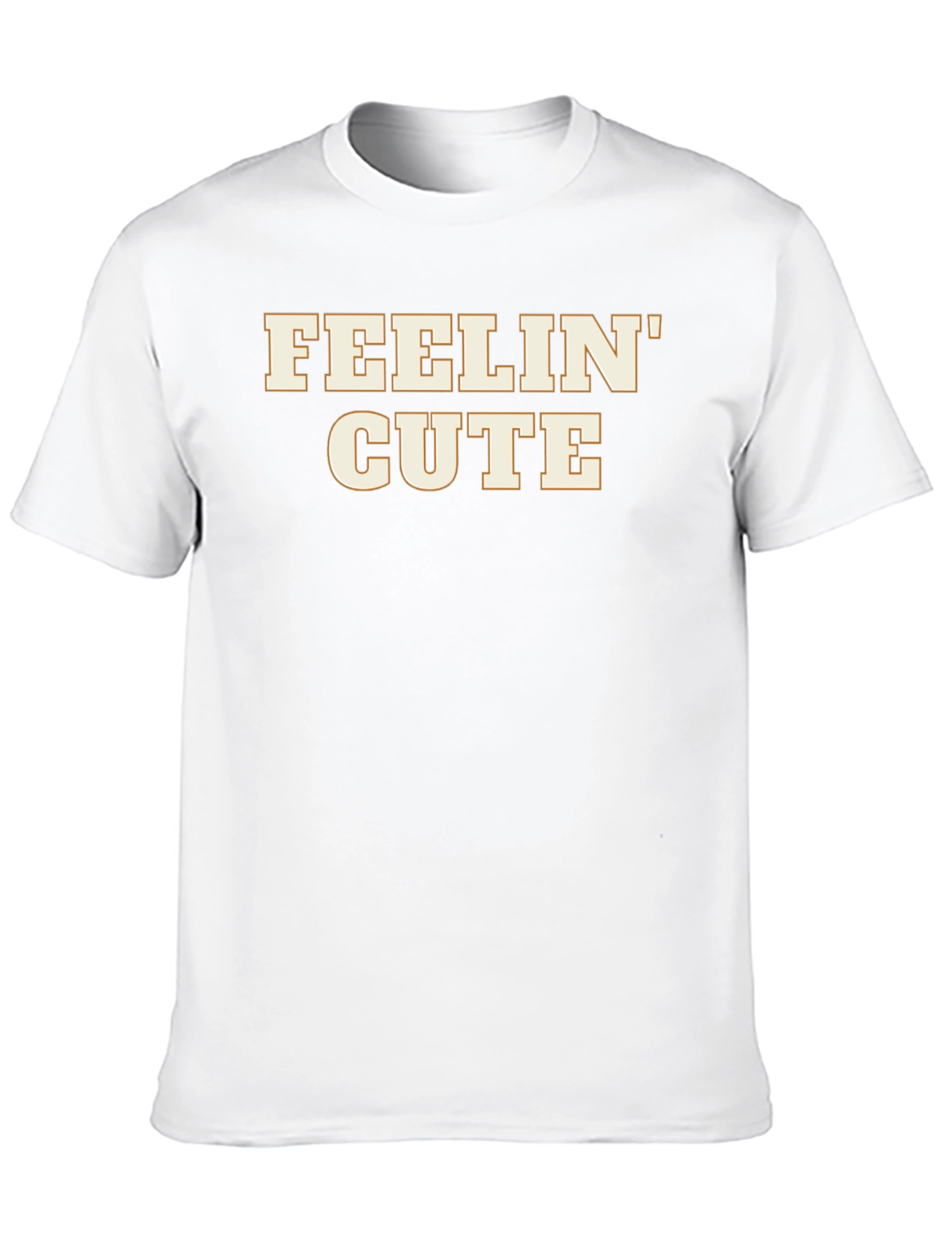 Feelin Cute Graphic Tee - Trendy Black T-Shirt
