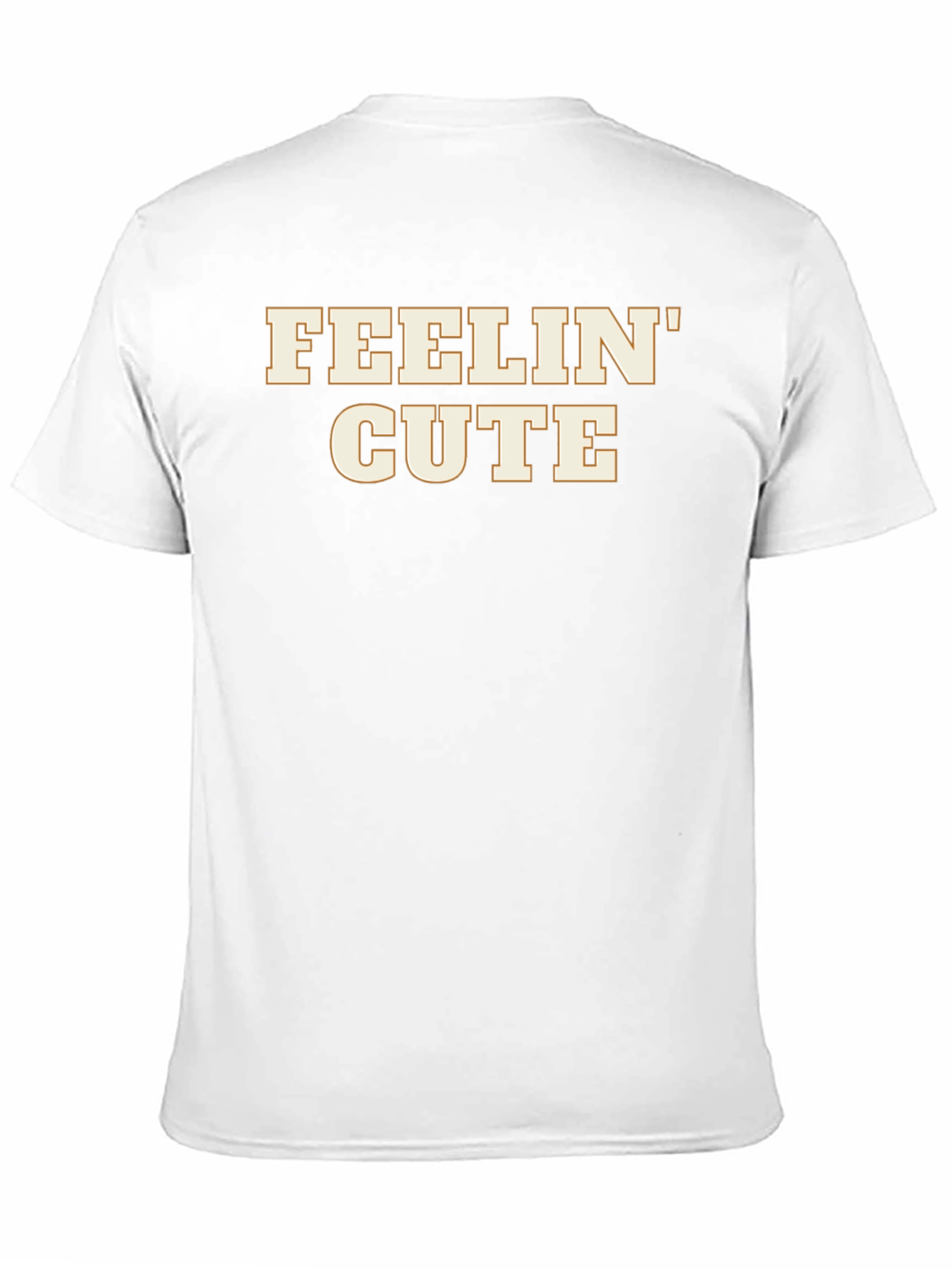 Feelin Cute Graphic Tee - Trendy Black T-Shirt
