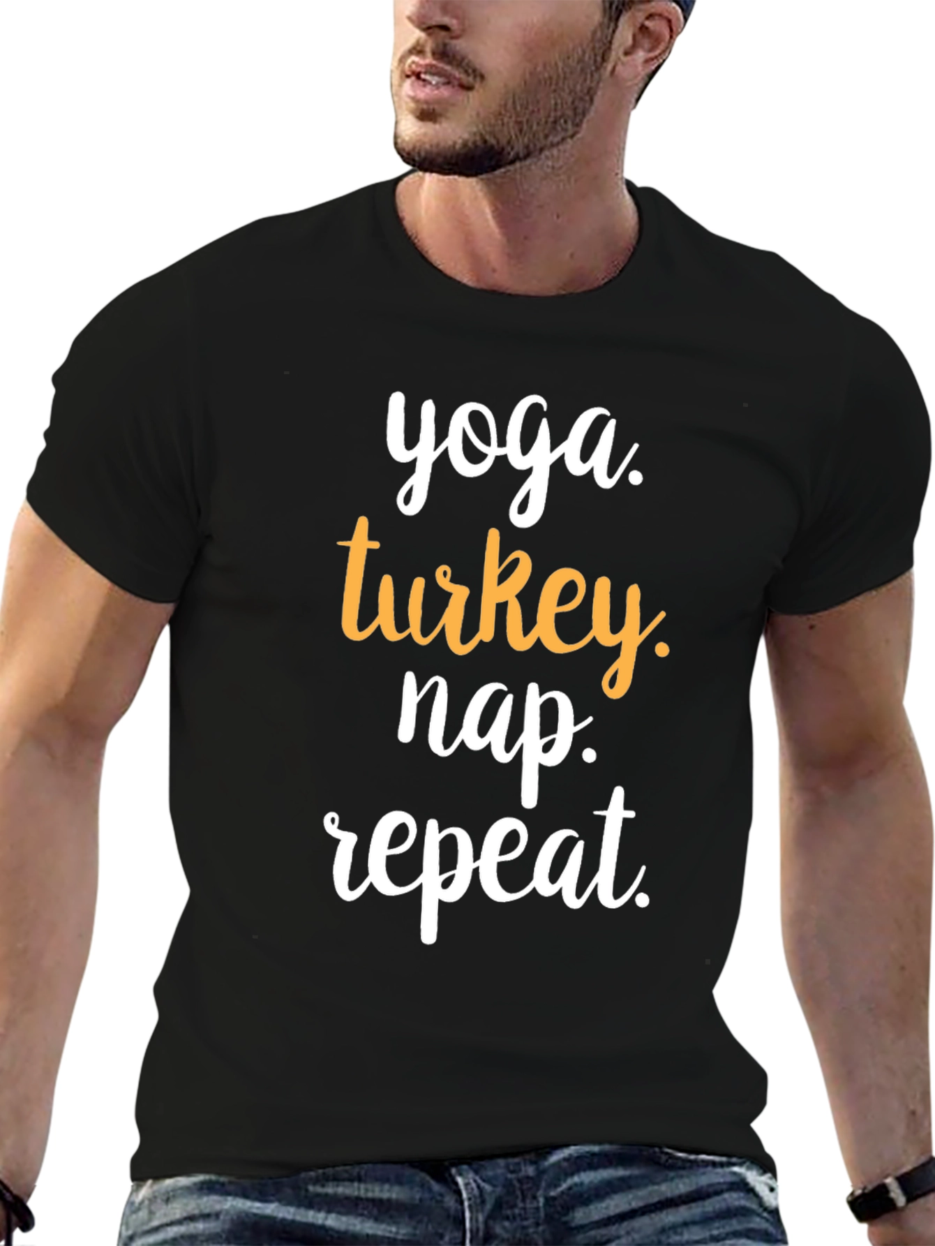 Yoga Turkey Nap Repeat T-Shirt