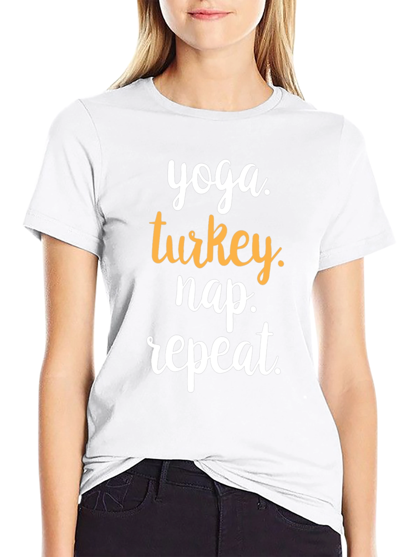 Yoga Turkey Nap Repeat T-Shirt