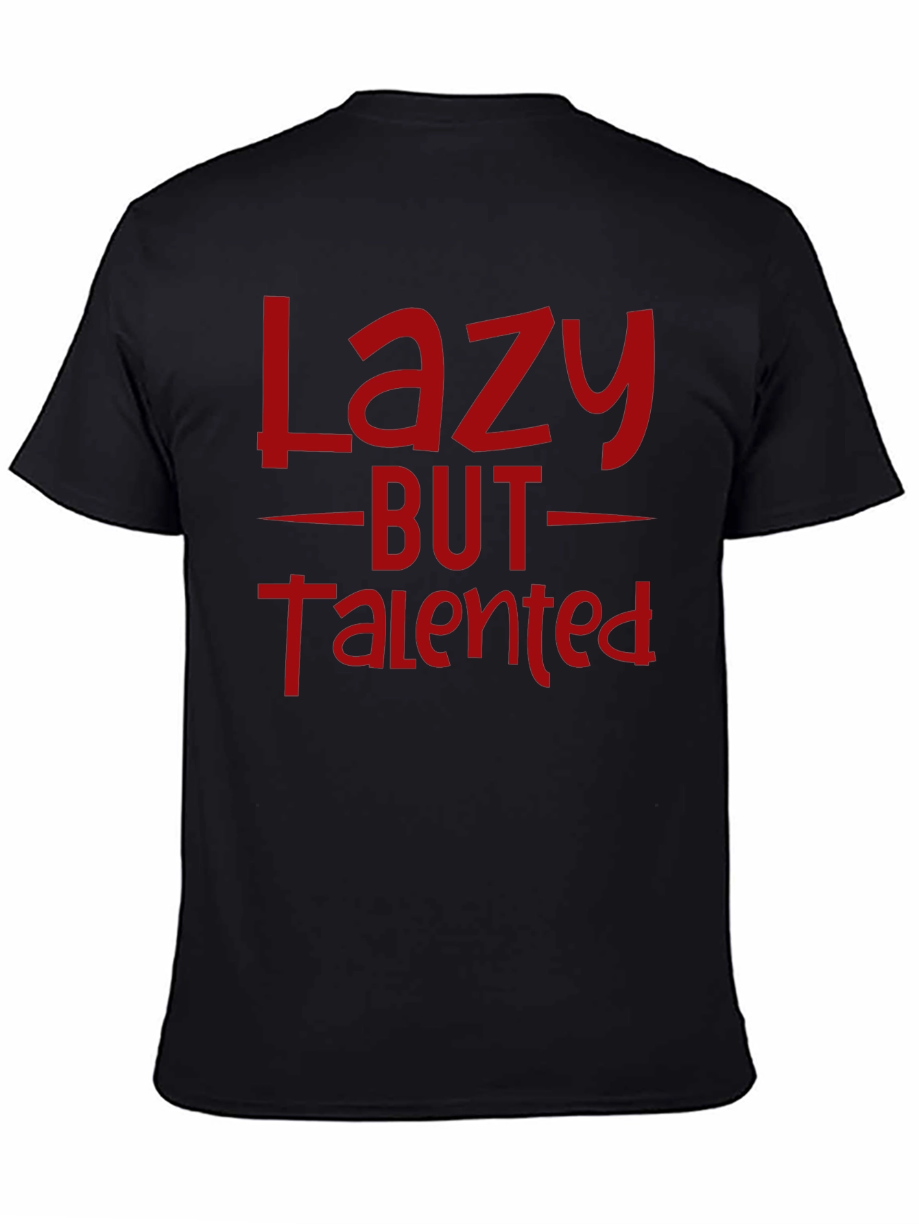 Lazy But Talented Black Graphic Tee