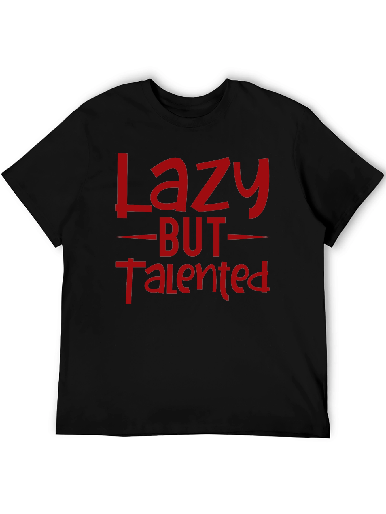 Lazy But Talented Black Graphic Tee