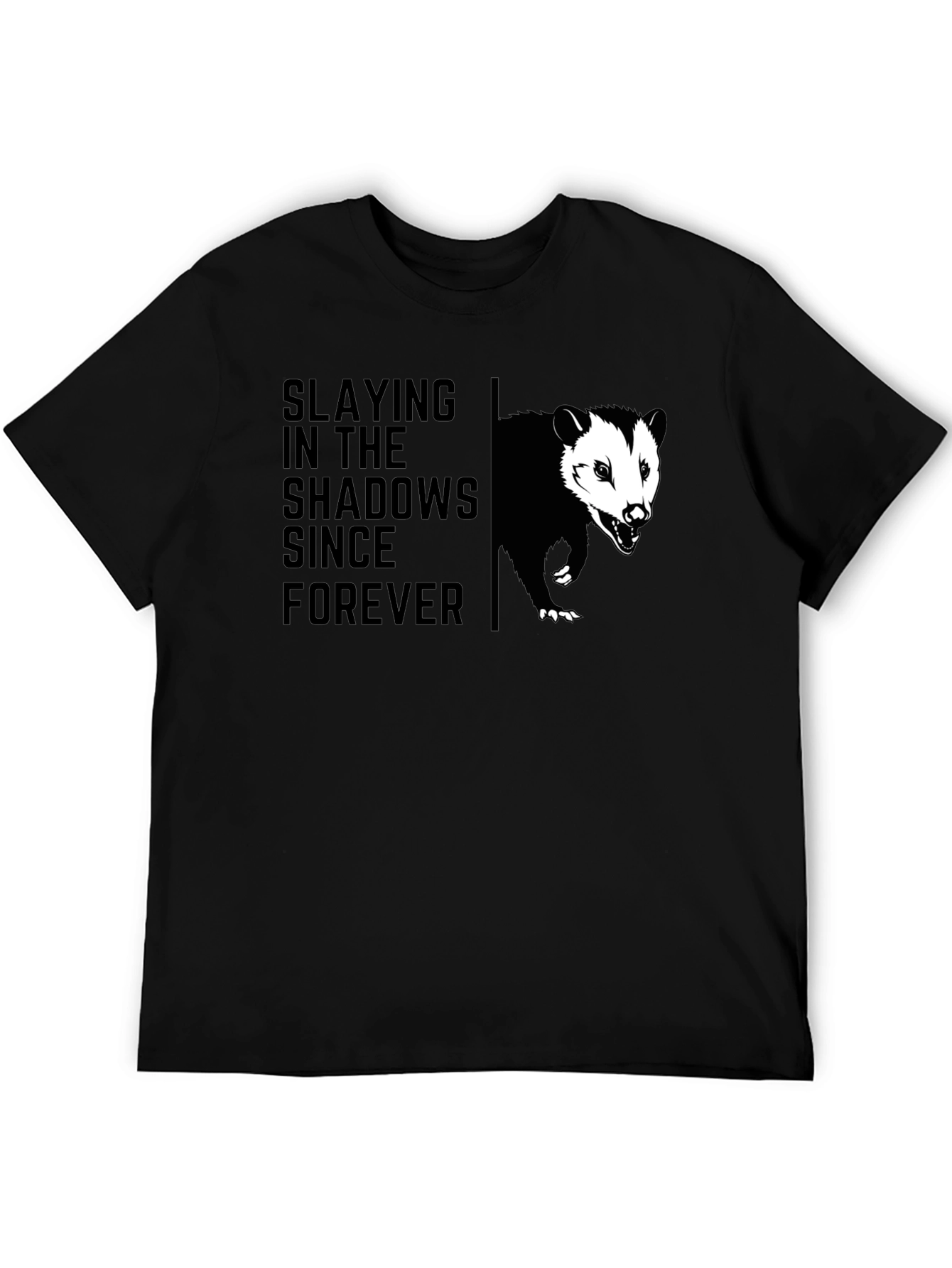 Slaying in the Shadows Opossum Graphic T-Shirt