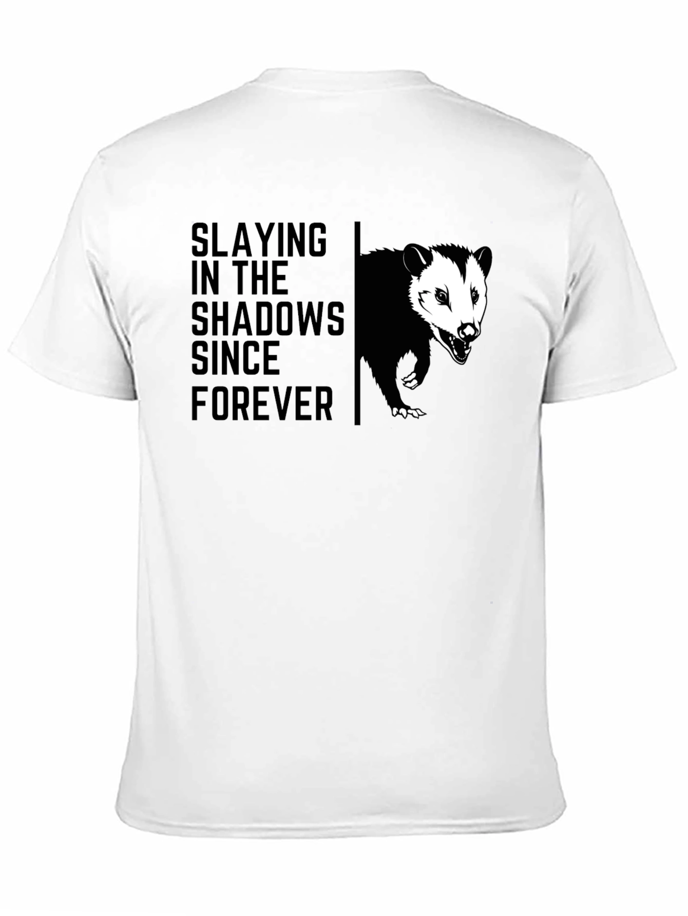 Slaying in the Shadows Opossum Graphic T-Shirt