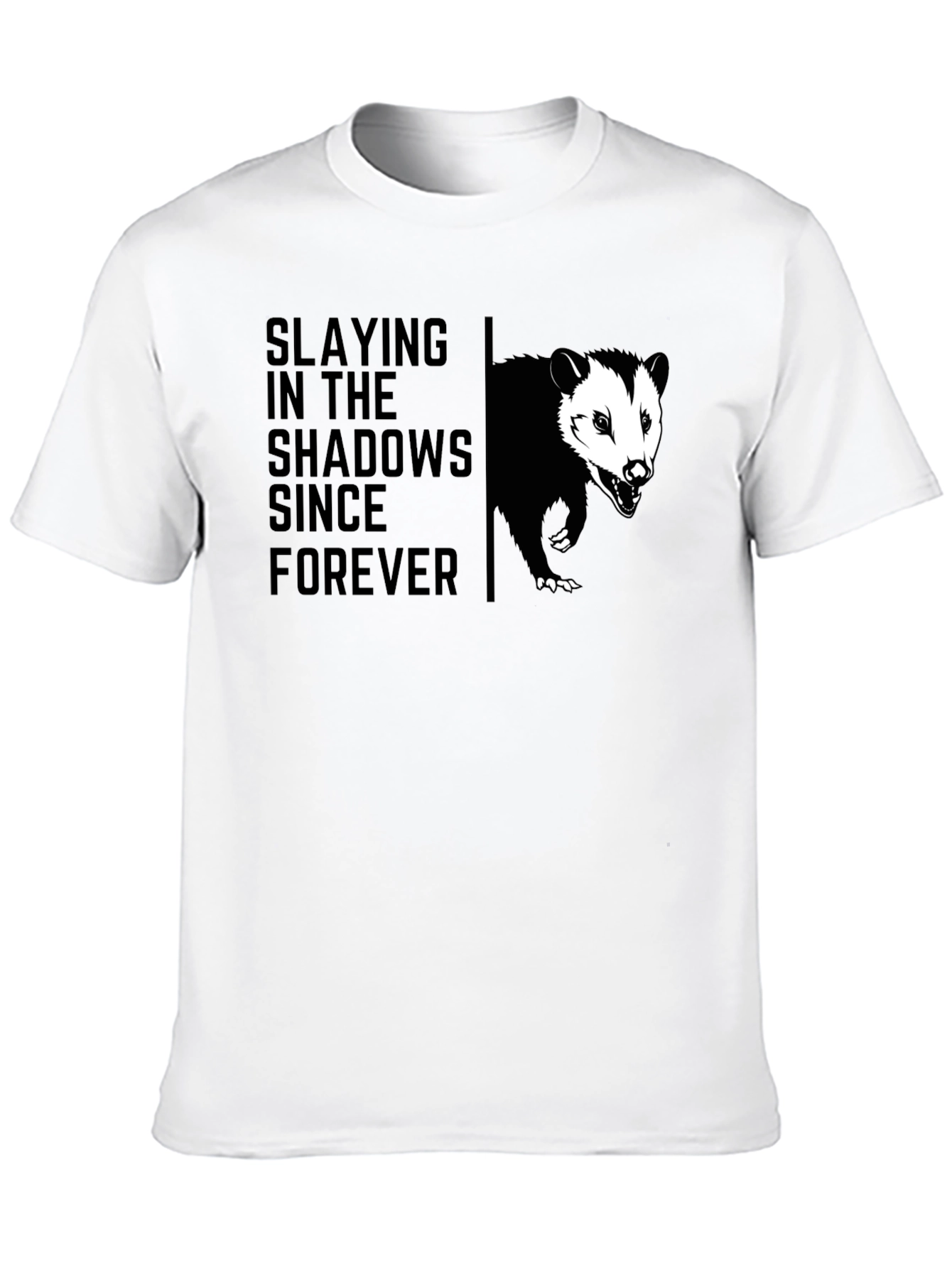Slaying in the Shadows Opossum Graphic T-Shirt