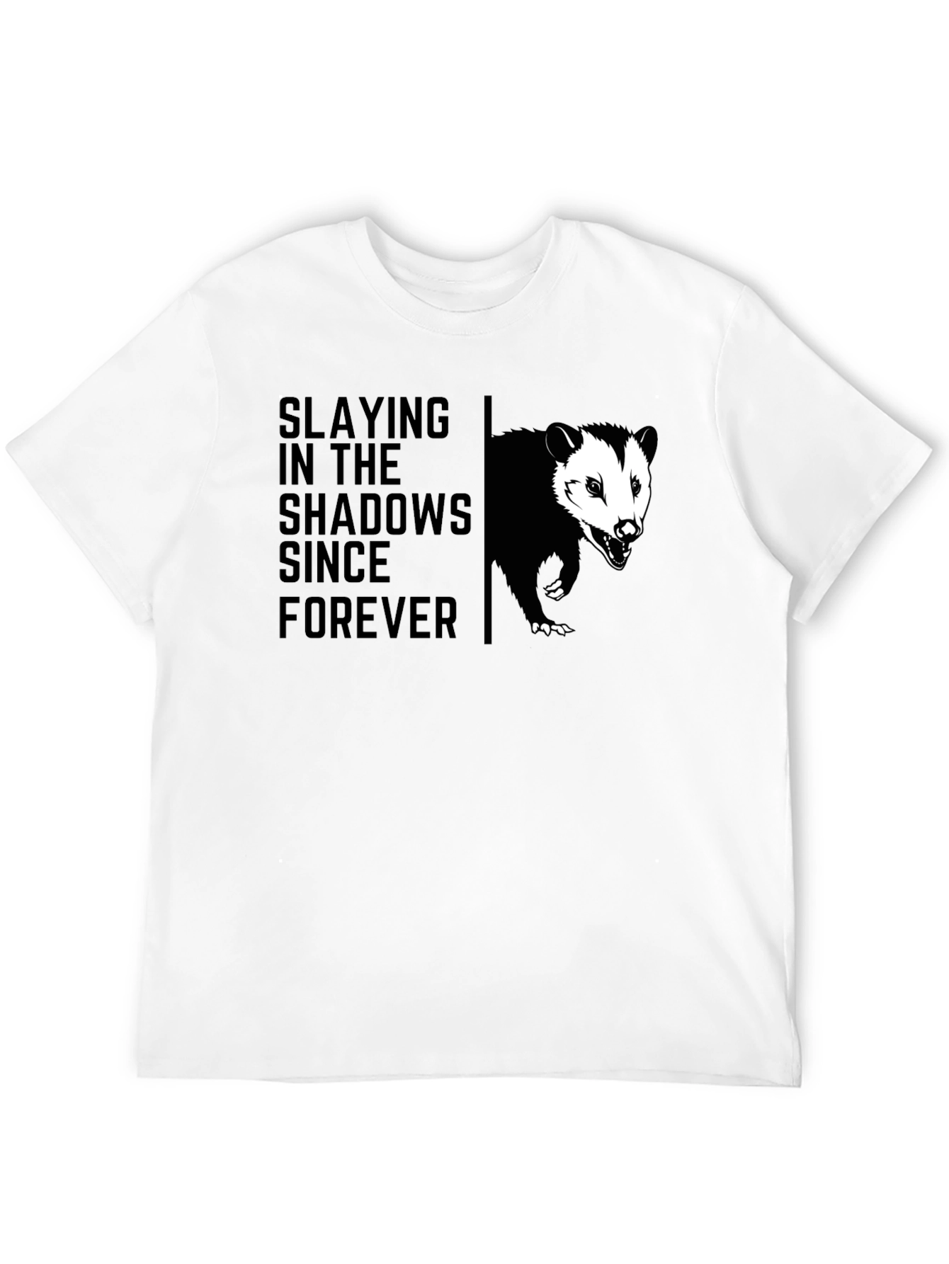 Slaying in the Shadows Opossum Graphic T-Shirt