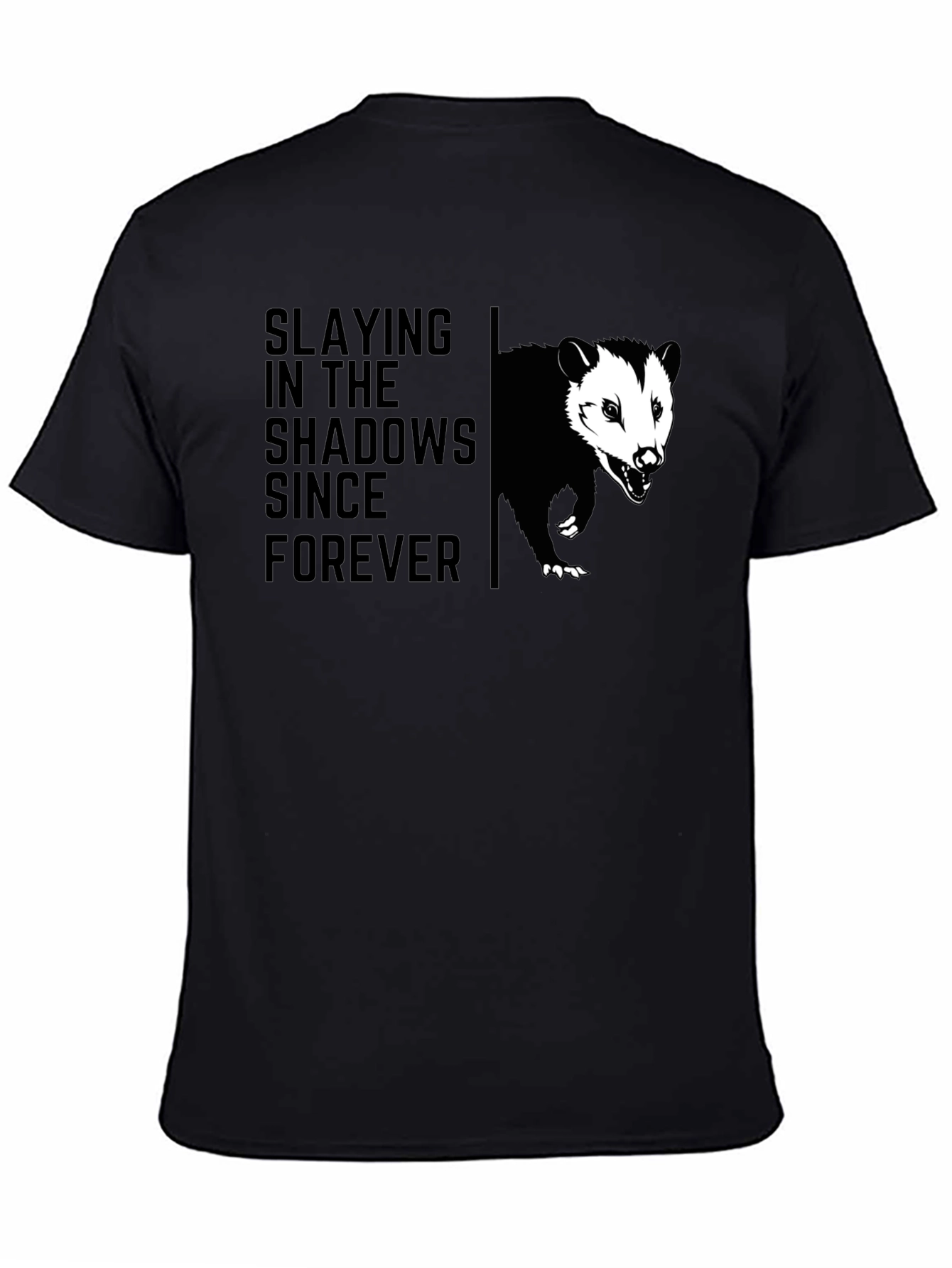 Slaying in the Shadows Opossum Graphic T-Shirt