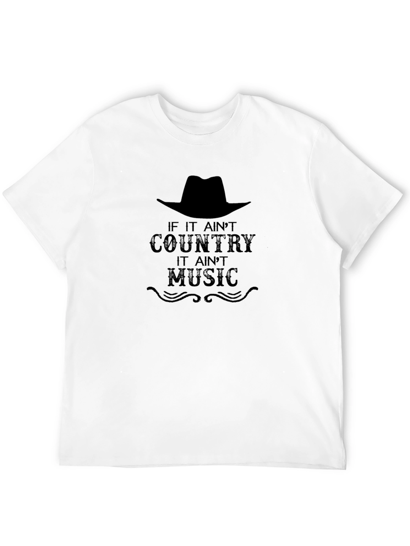 Country Music T-Shirt - Black Graphic Tee