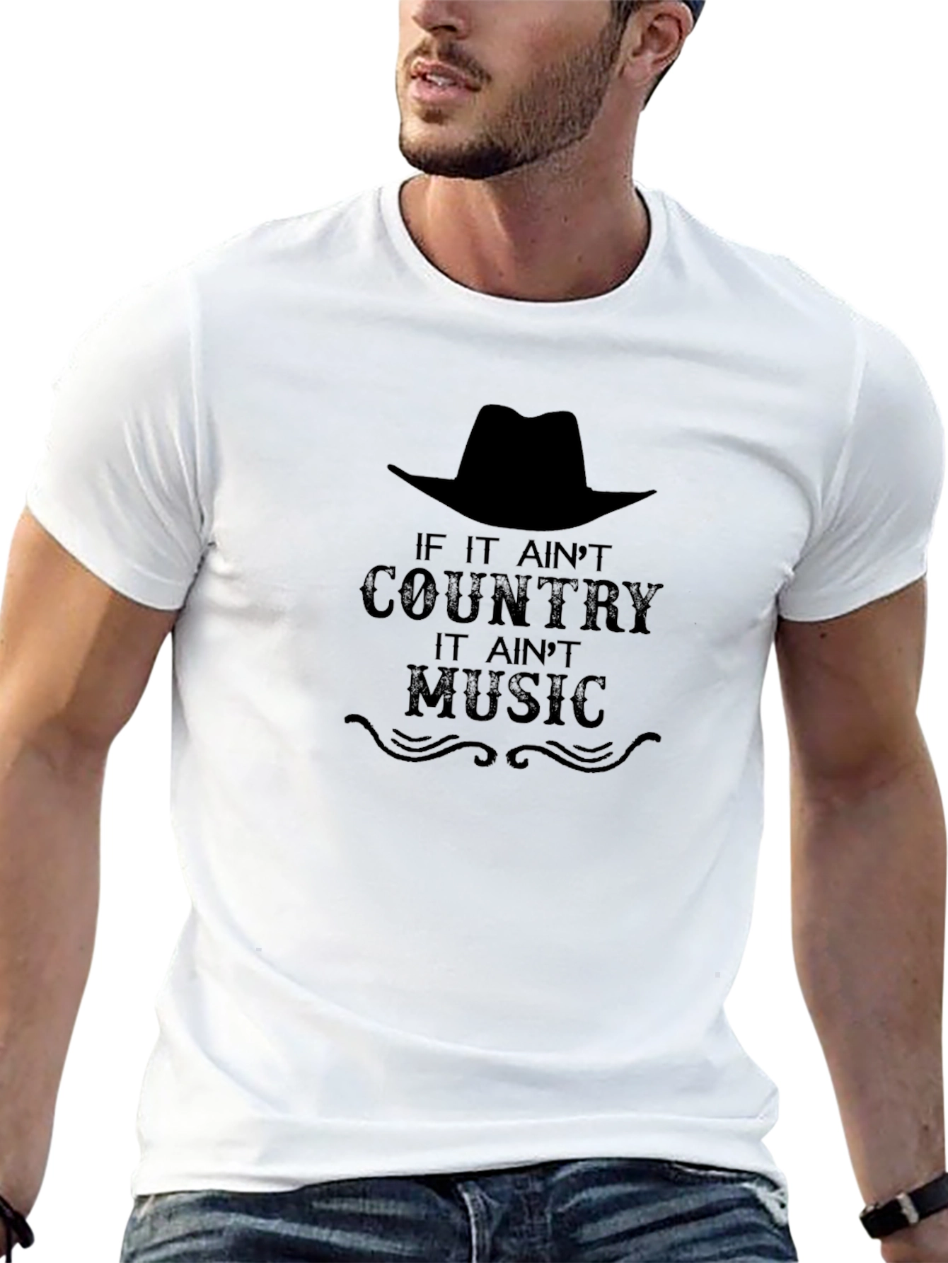 Country Music T-Shirt - Black Graphic Tee