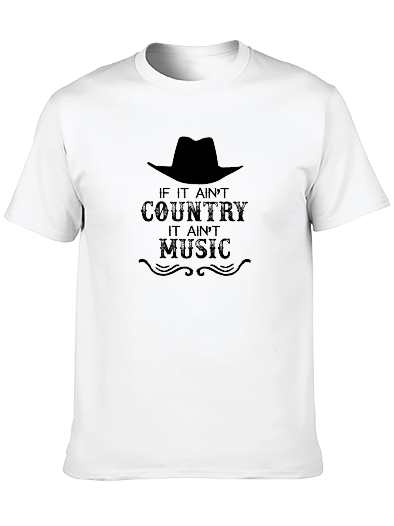 Country Music T-Shirt - Black Graphic Tee
