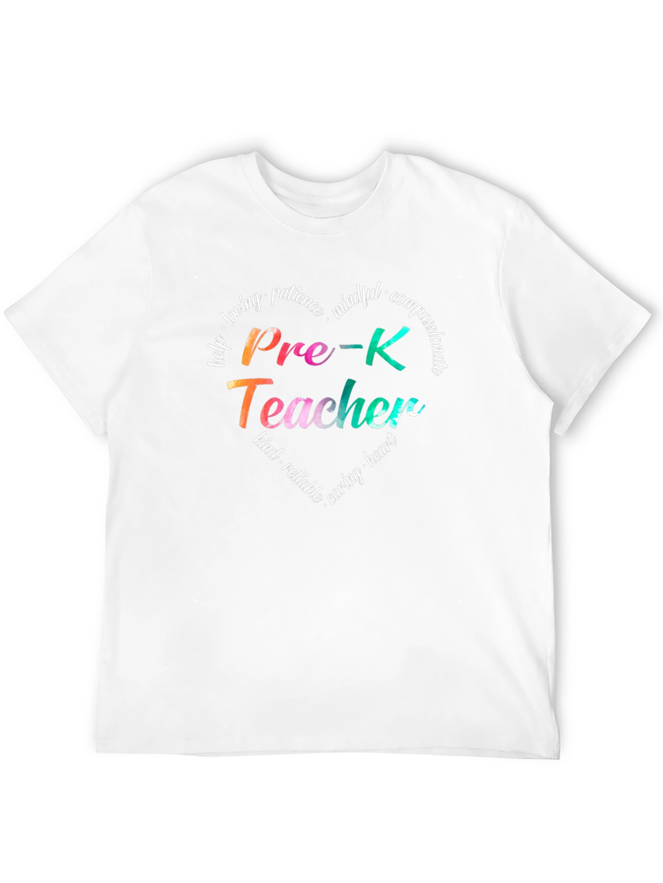 Pre-K Teacher Heart T-Shirt - Loving Kind