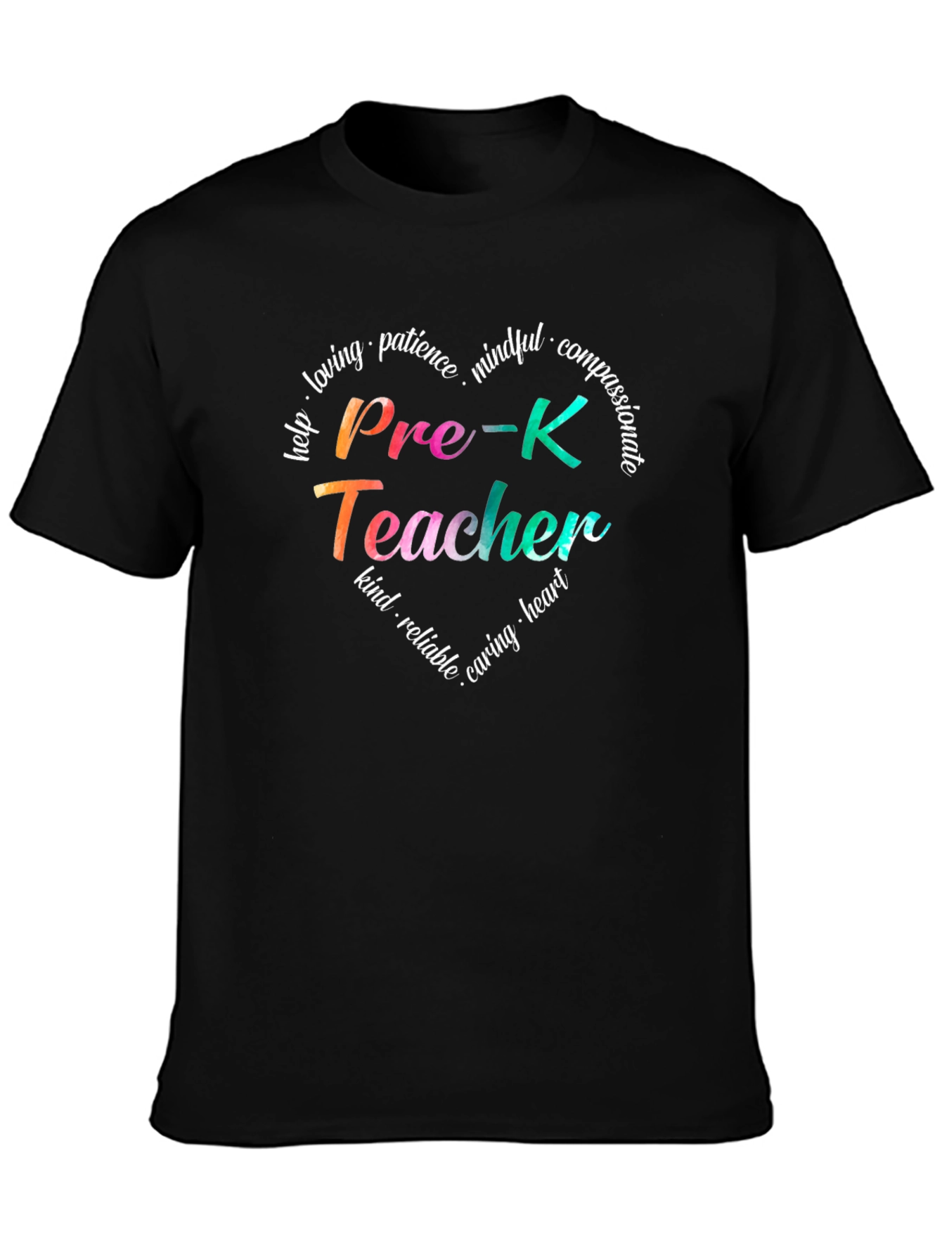 Pre-K Teacher Heart T-Shirt - Loving Kind