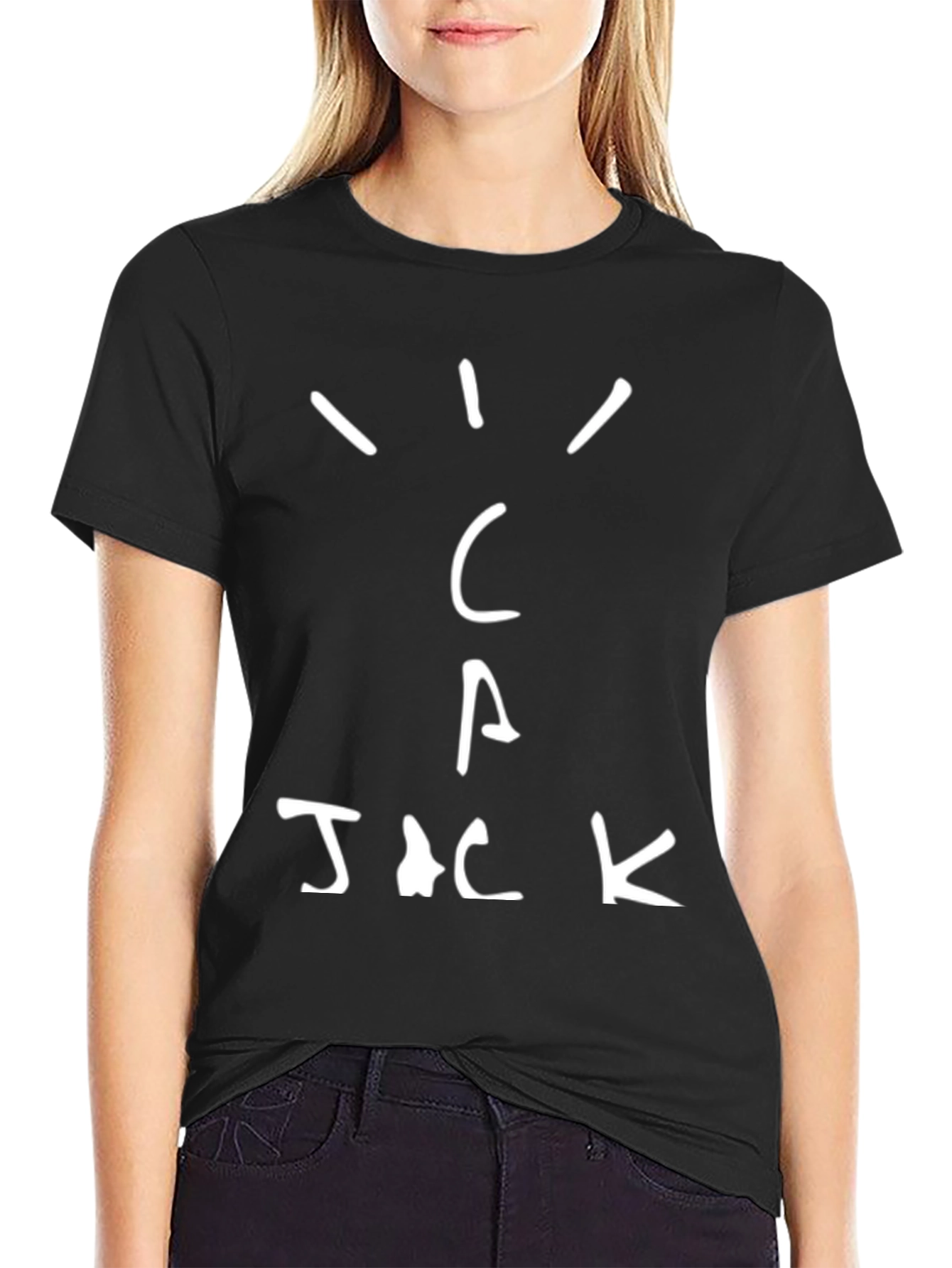Cactus Jack T-Shirt - Black Cotton Tee