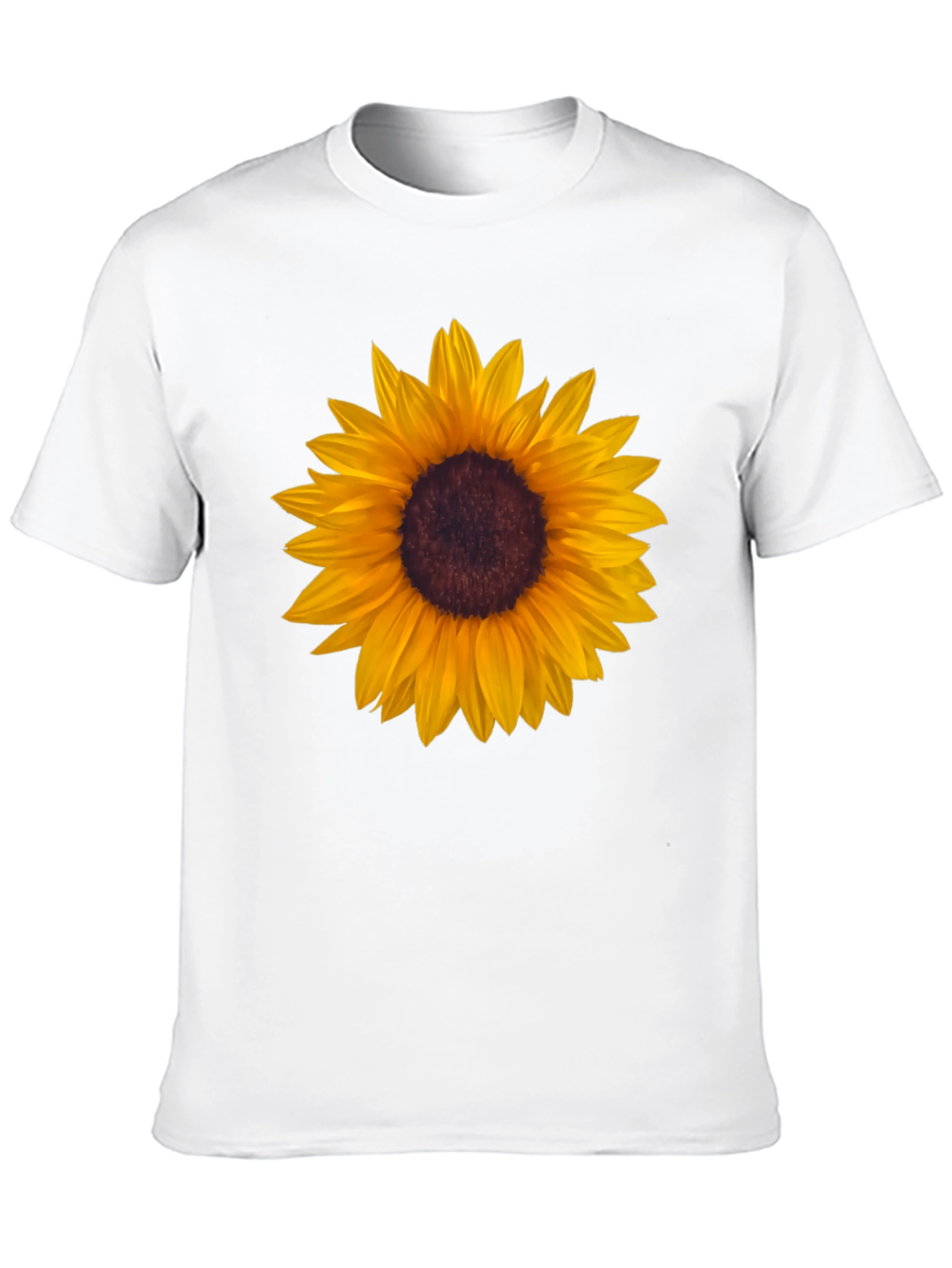 Sunflower Graphic Tee - Black Cotton T-Shirt