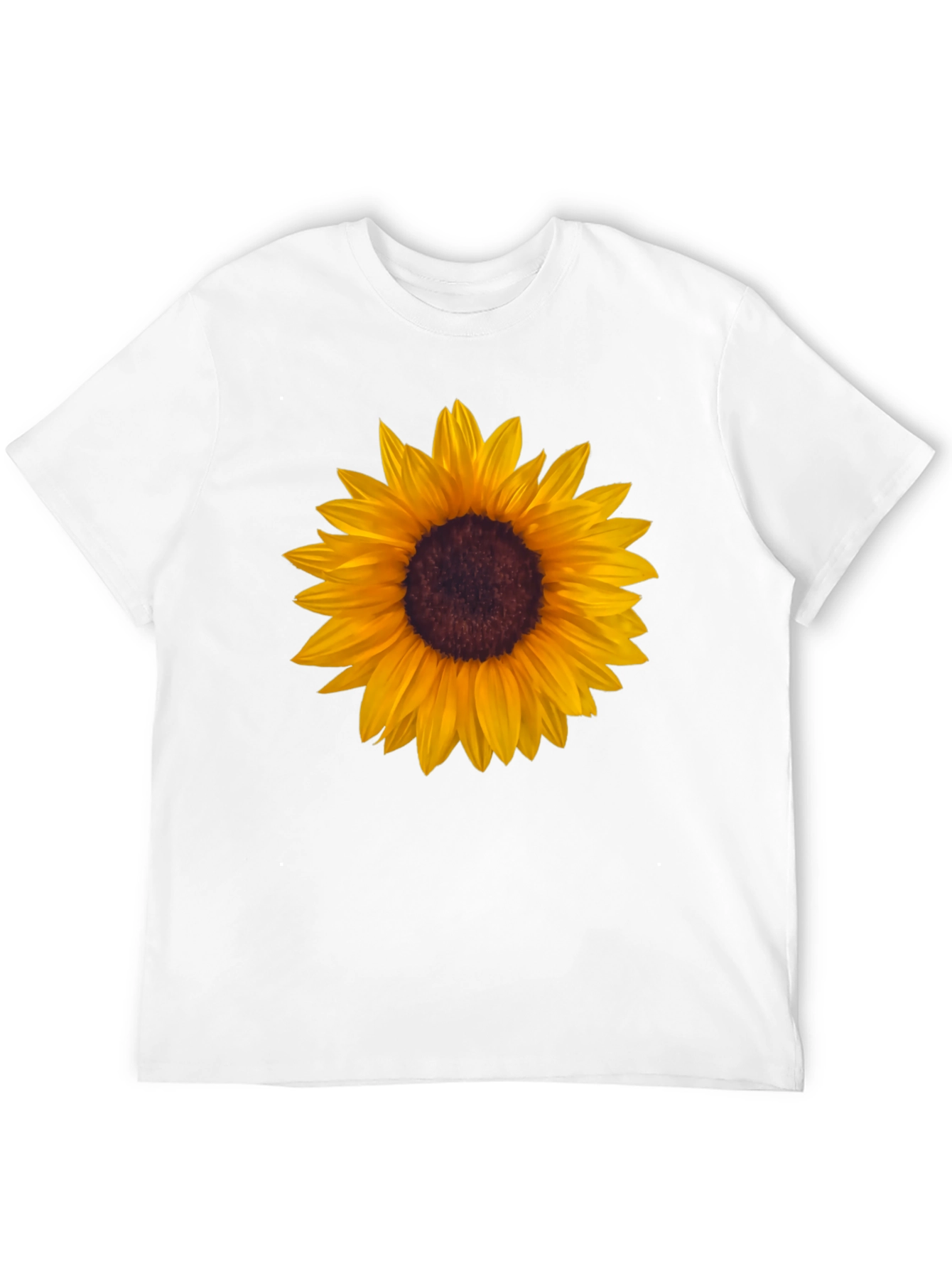 Sunflower Graphic Tee - Black Cotton T-Shirt