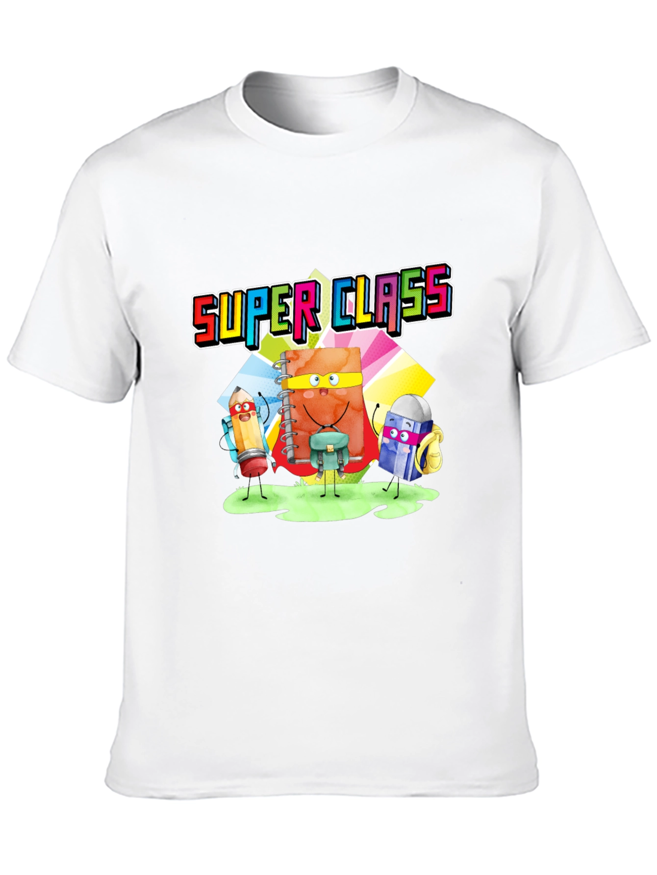 Super Class Cartoon T-Shirt