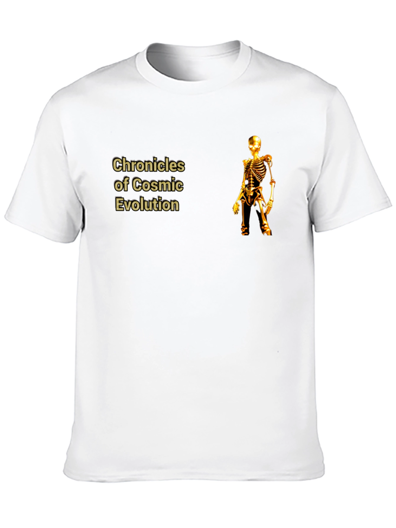 Chronicles of Cosmic Evolution Skeleton T-Shirt