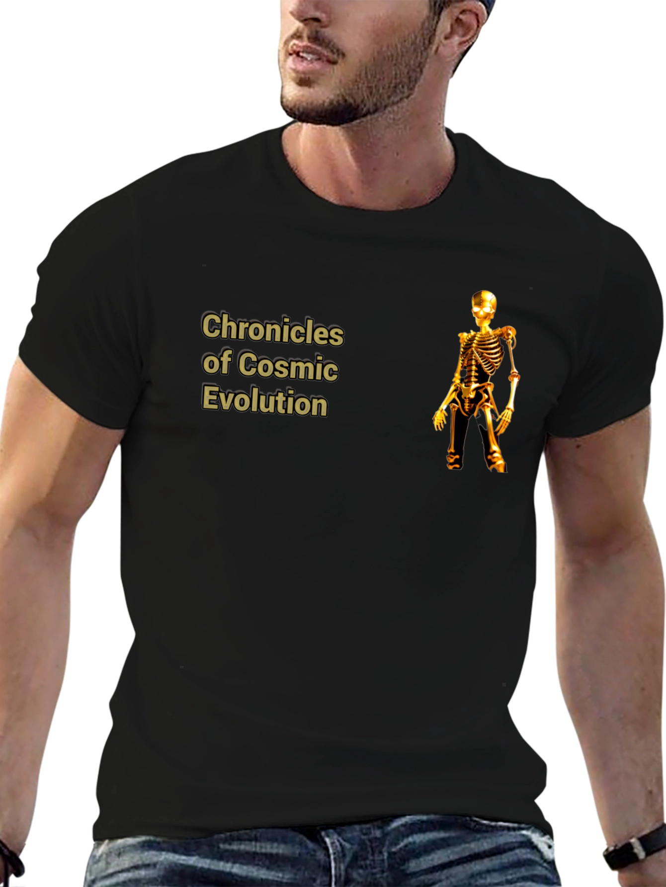 Chronicles of Cosmic Evolution Skeleton T-Shirt