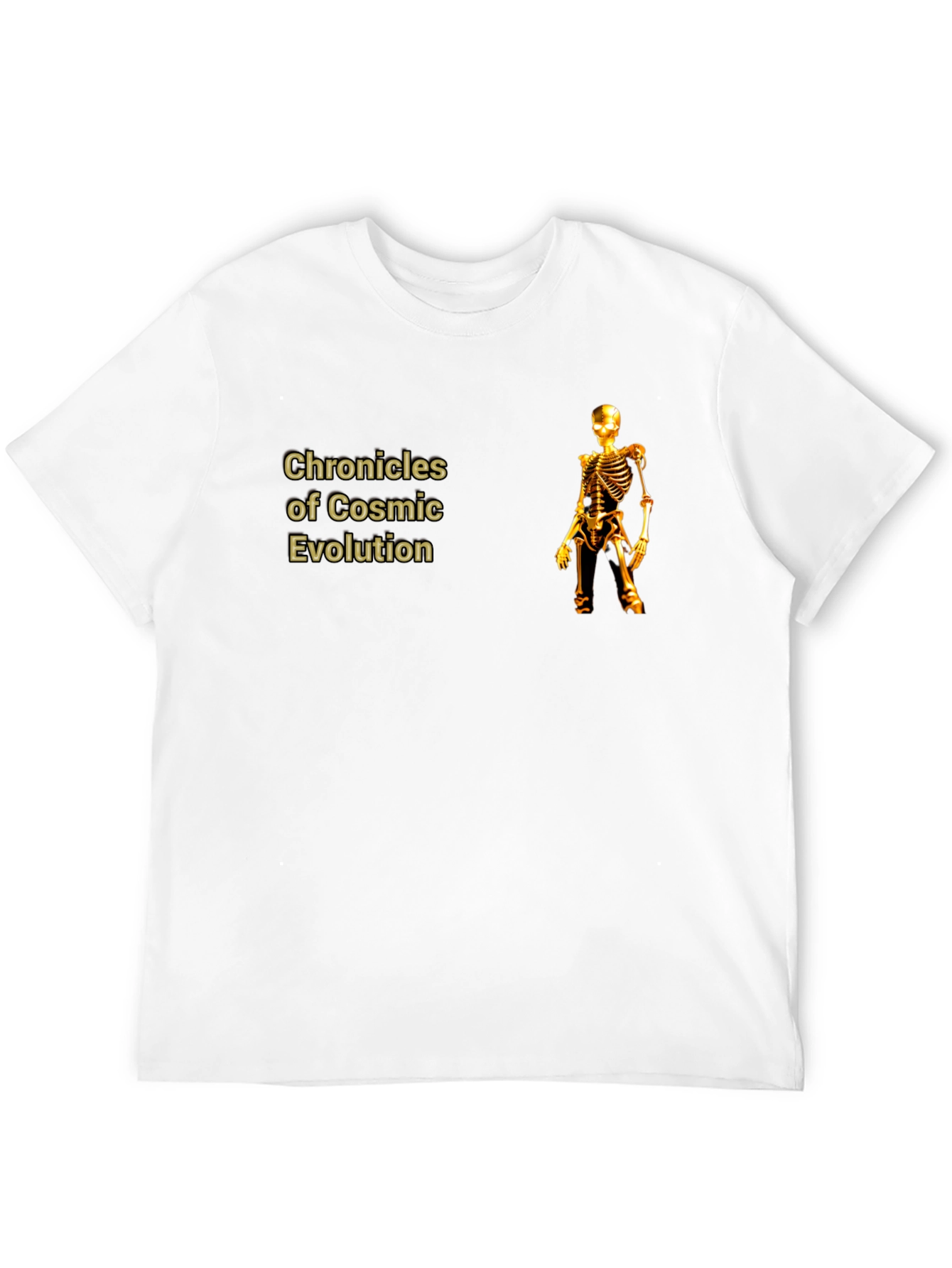 Chronicles of Cosmic Evolution Skeleton T-Shirt