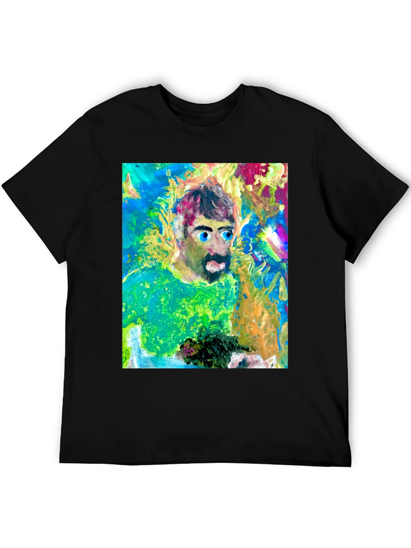 Artistic Man Graphic Tee - Bold Expression