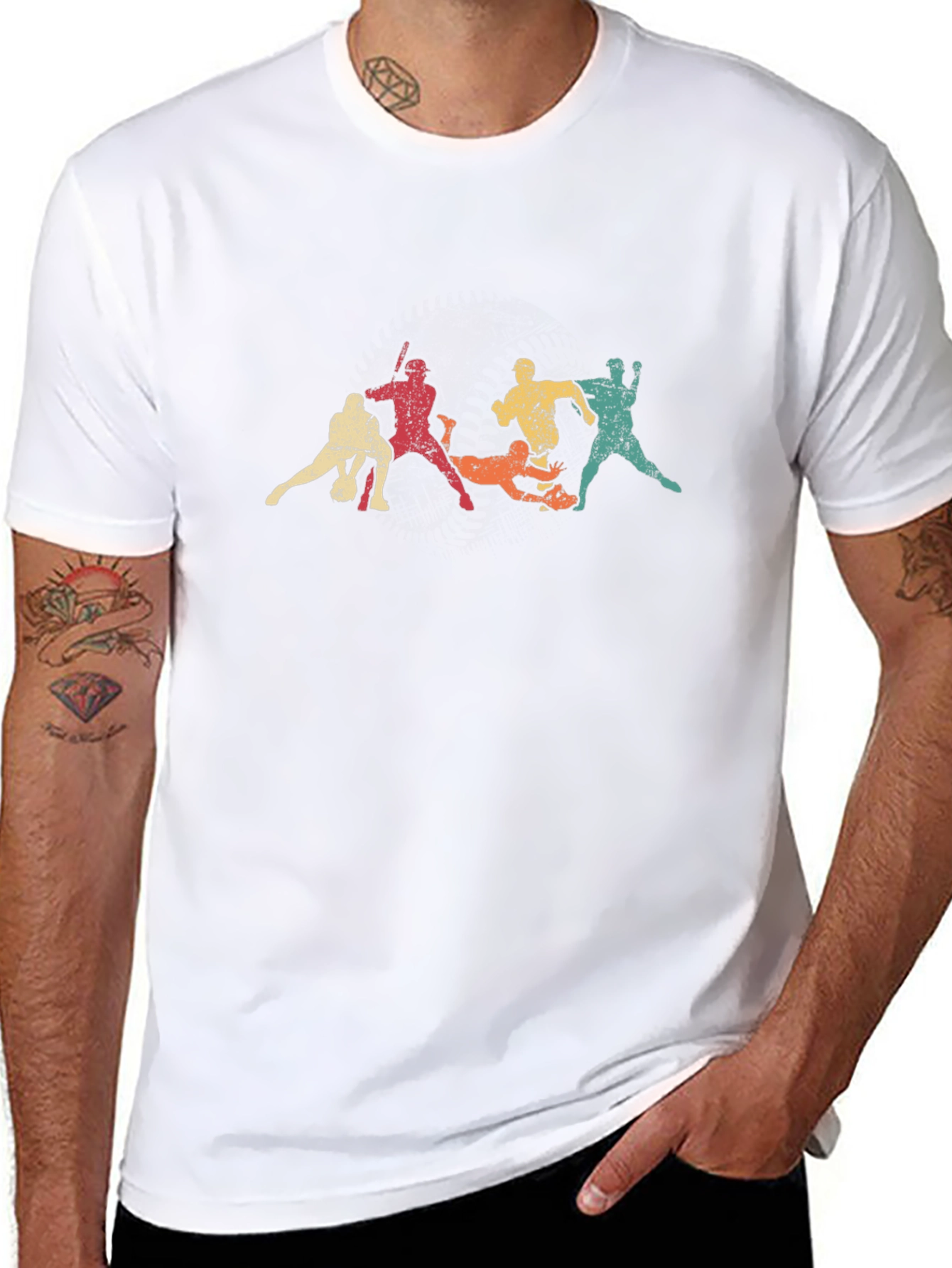 Retro Sports Action Graphic Tee