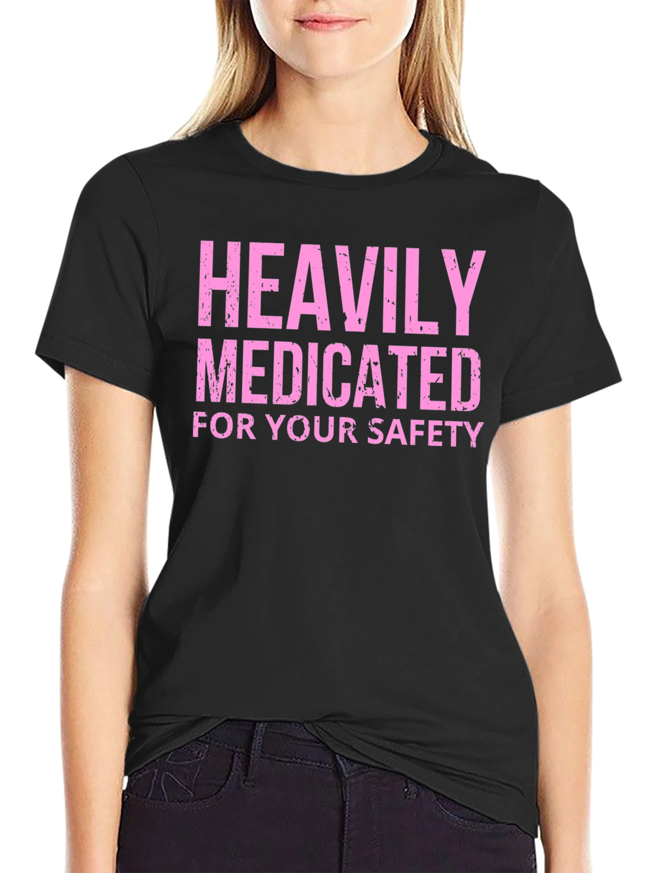 Heavily Medicated Funny Graphic Tee
