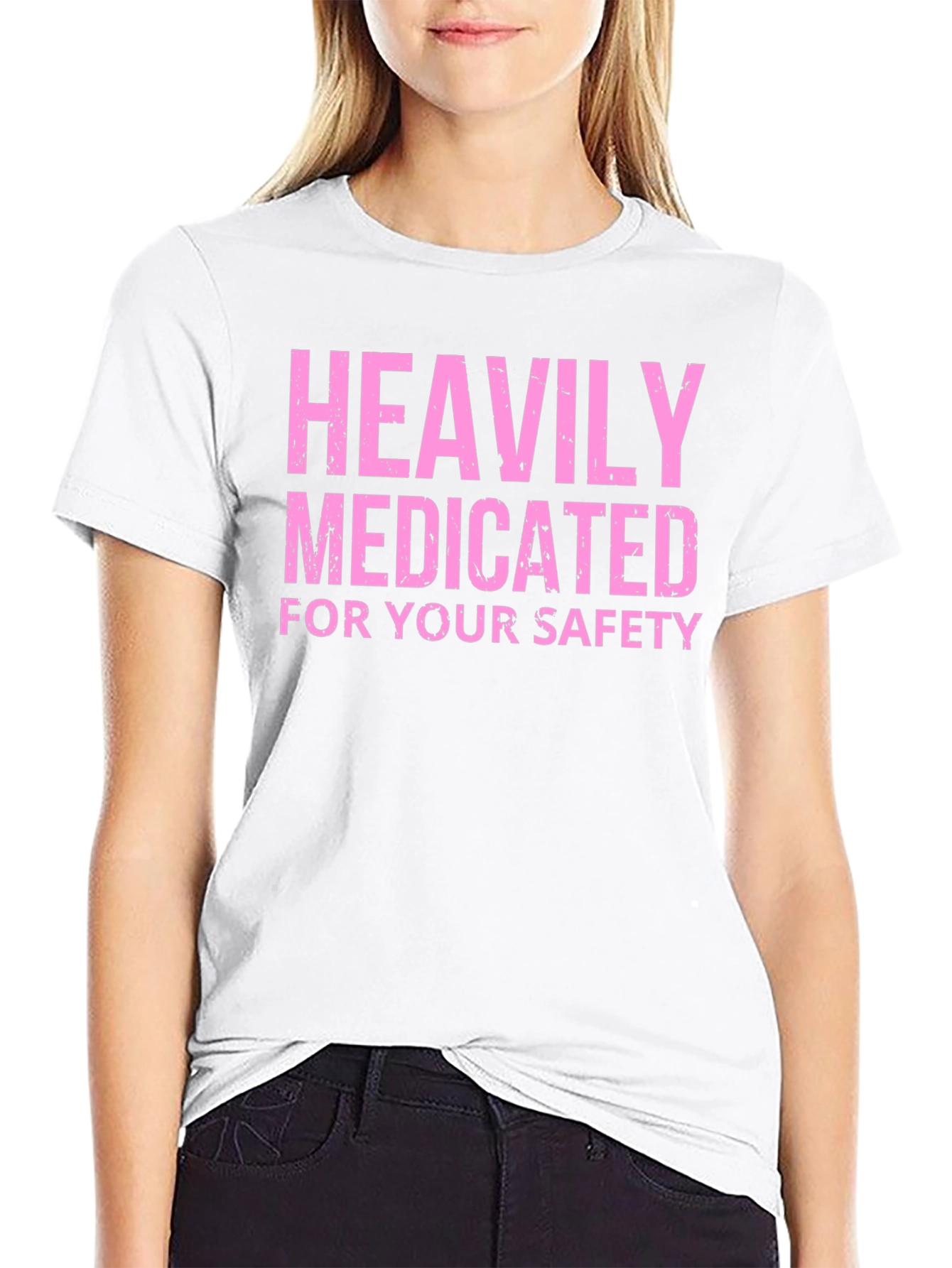 Heavily Medicated Funny Graphic Tee