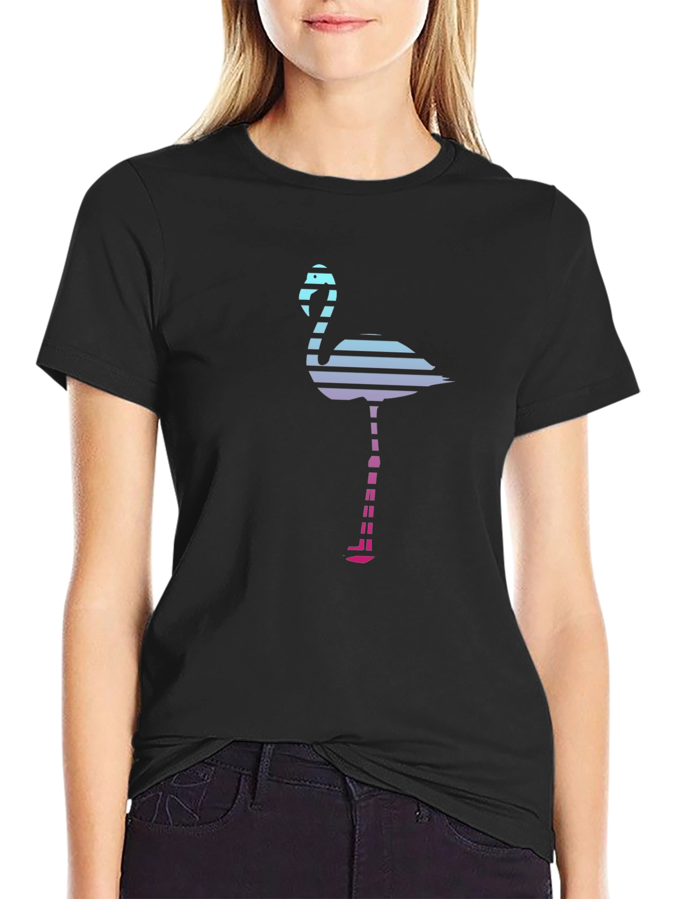 Retro Flamingo Graphic Tee - Cool & Stylish