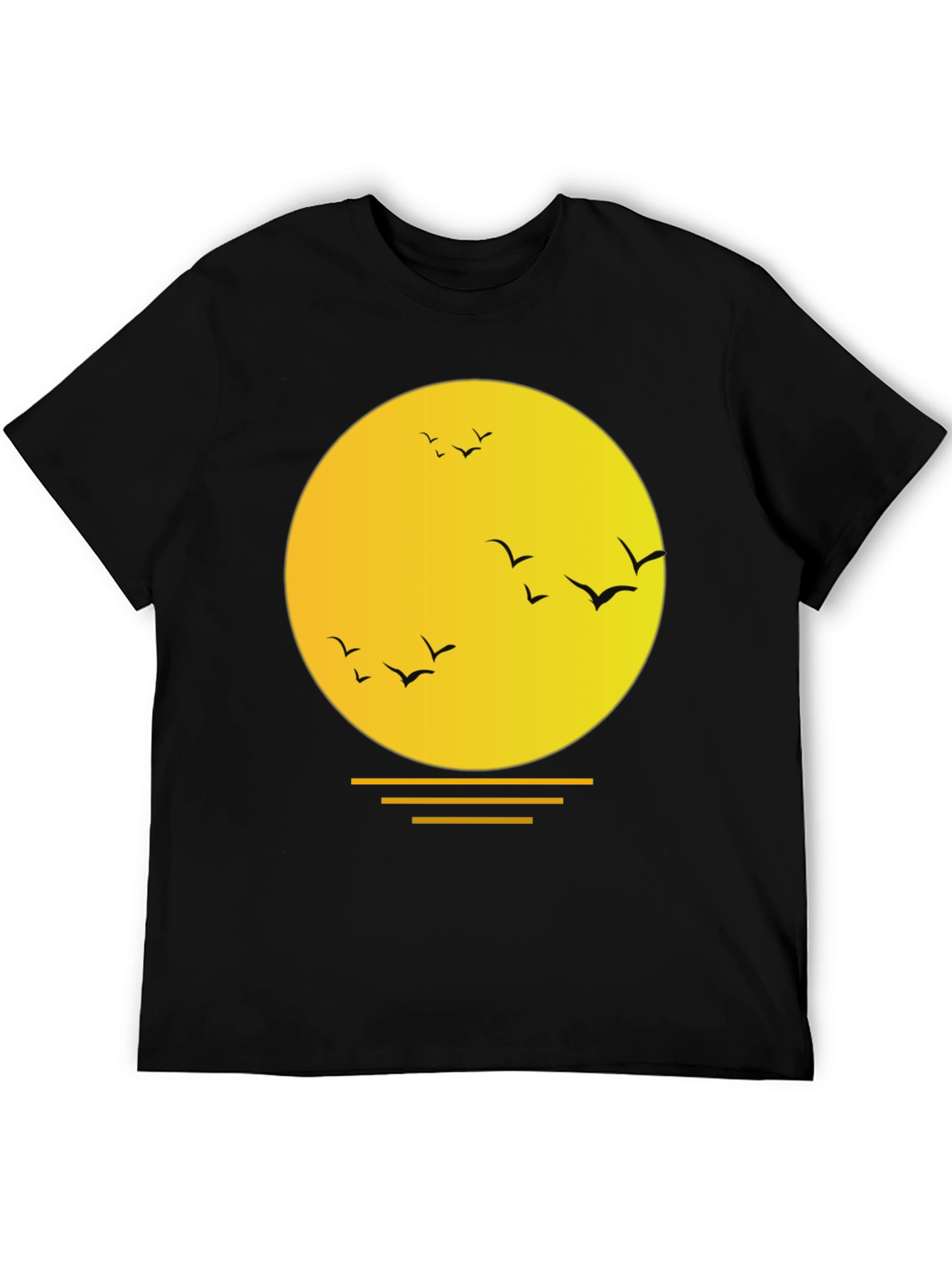 Sunset Birds Graphic T-Shirt