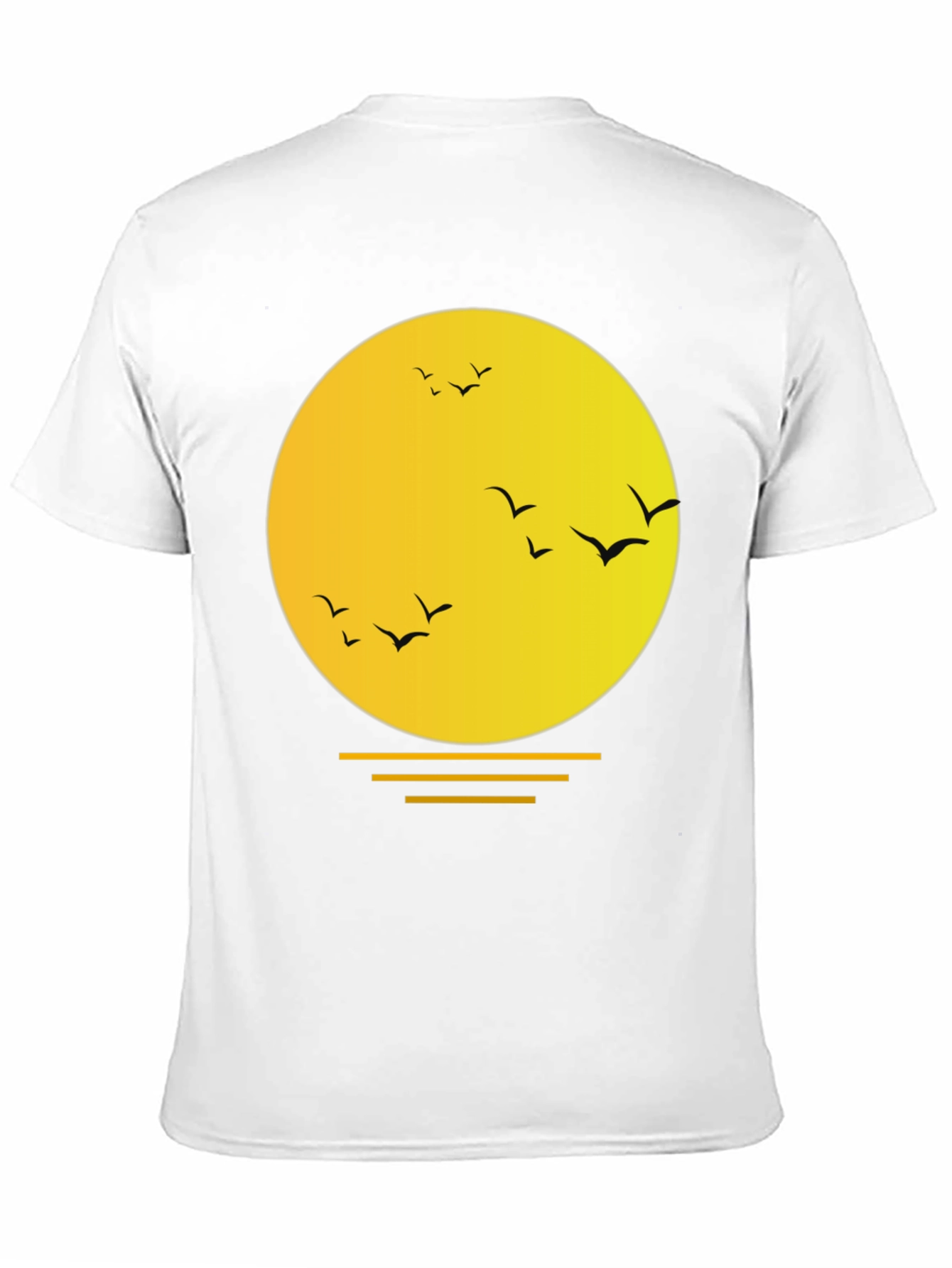 Sunset Birds Graphic T-Shirt