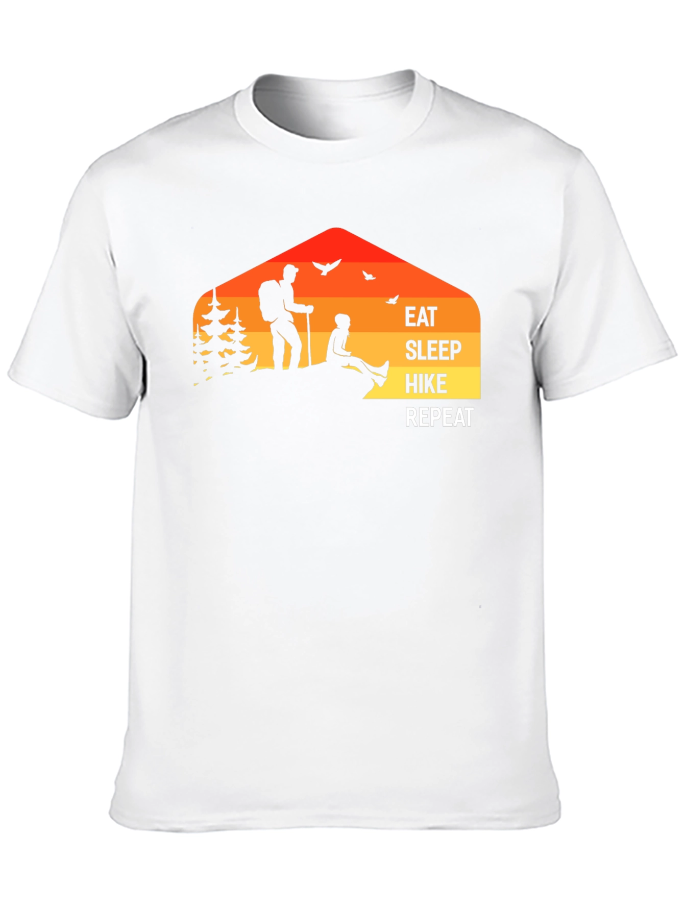Eat Sleep Hike Repeat Graphic T-Shirt