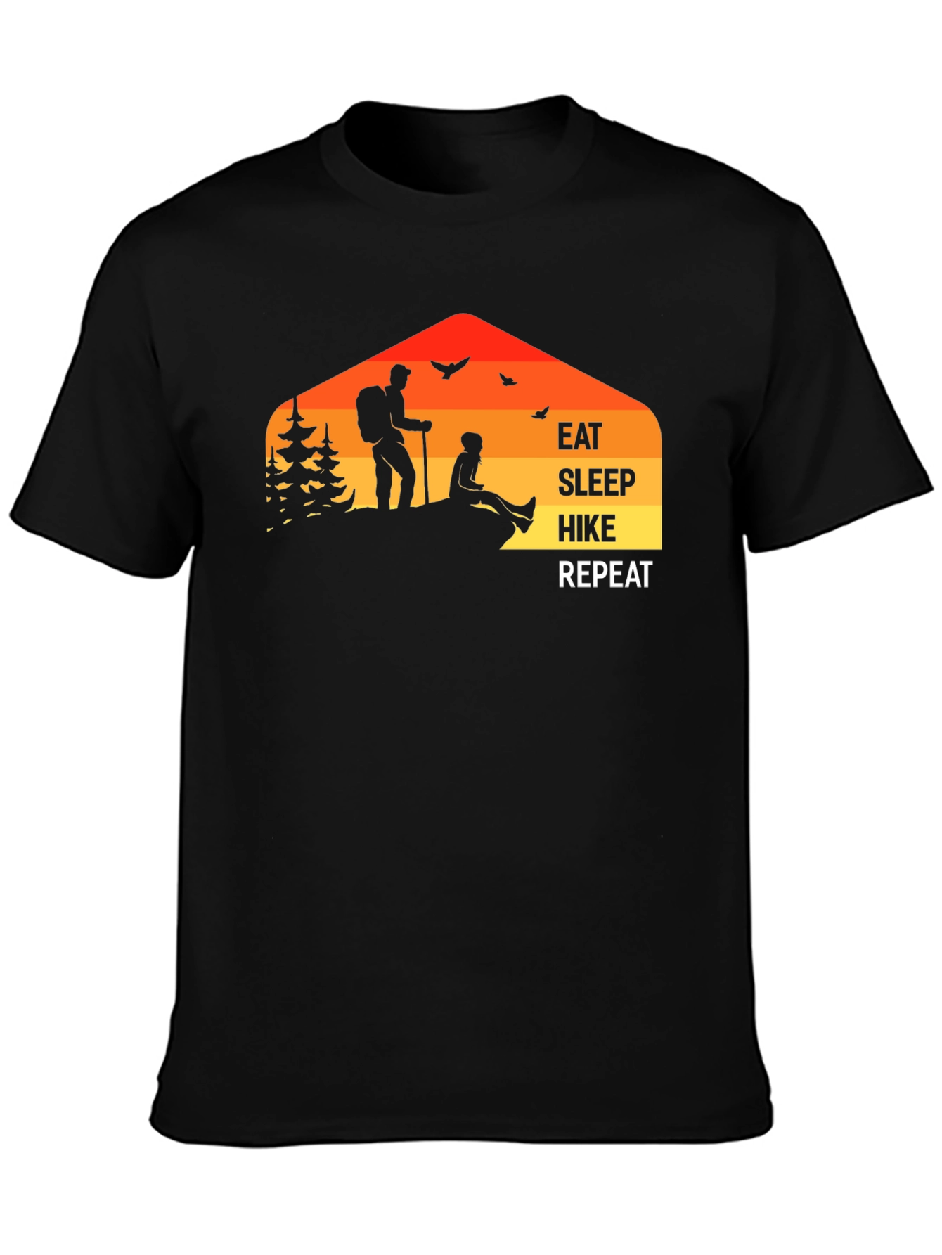 Eat Sleep Hike Repeat Graphic T-Shirt