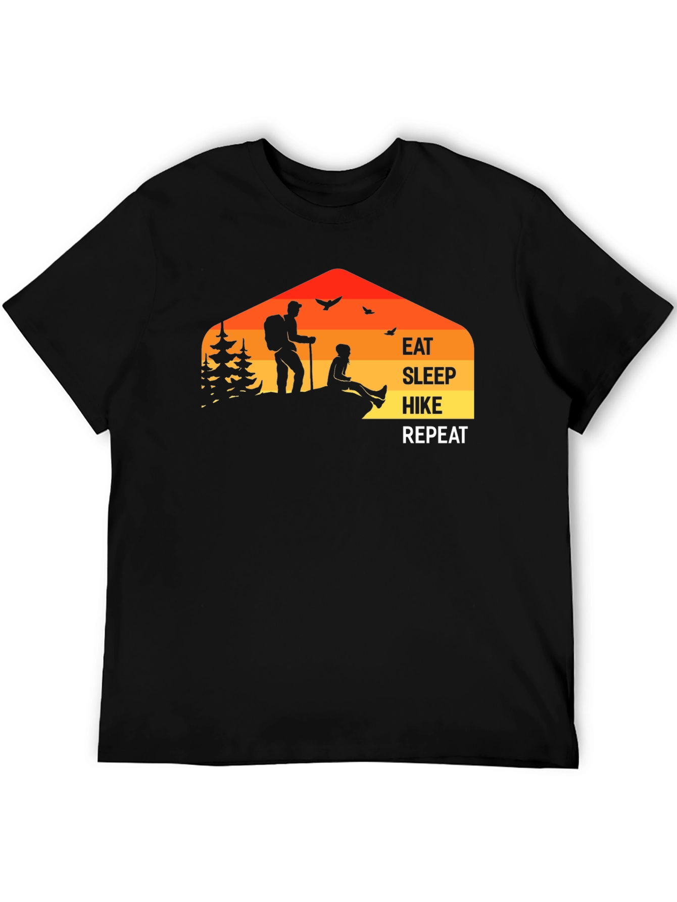 Eat Sleep Hike Repeat Graphic T-Shirt