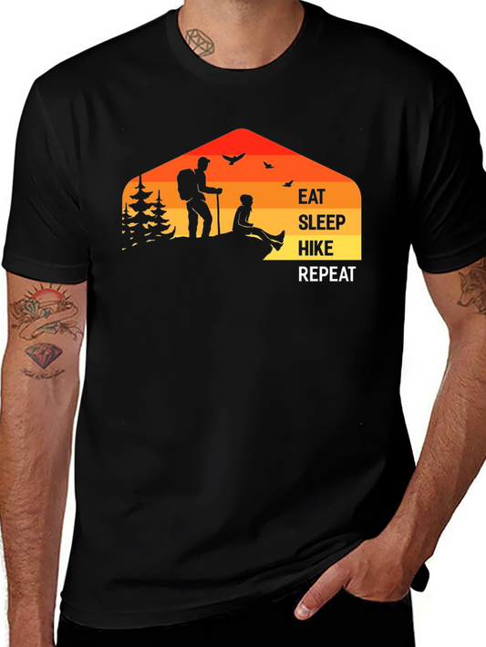 Eat Sleep Hike Repeat Graphic T-Shirt