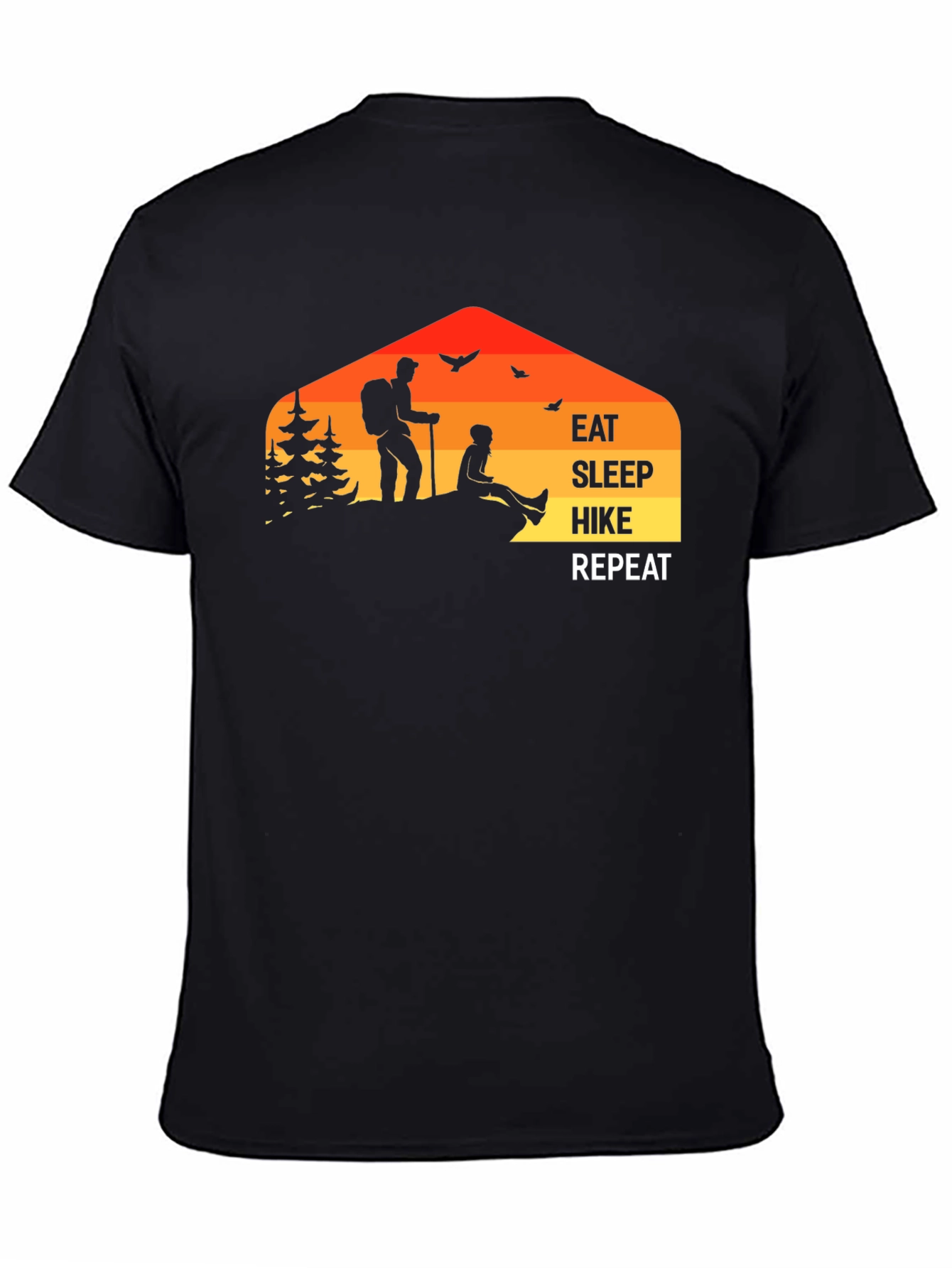 Eat Sleep Hike Repeat Graphic T-Shirt