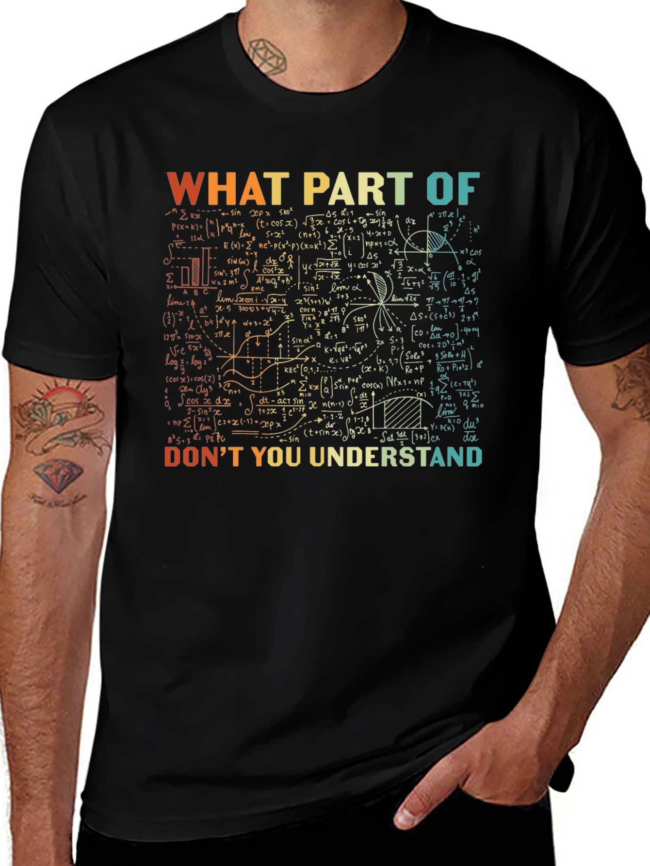 Math Equations Graphic T-Shirt: What Part Dont You Understand?