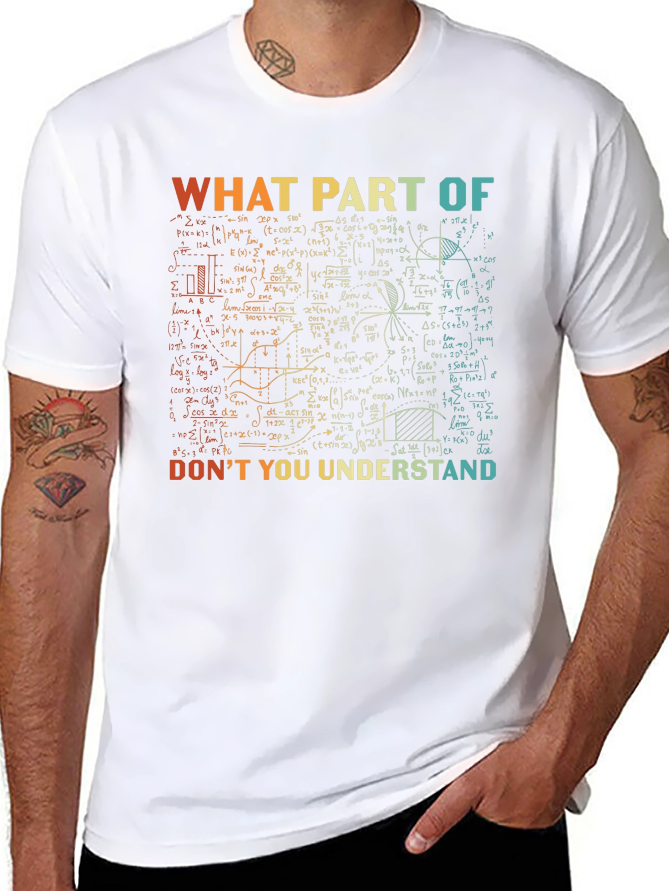 Math Equations Graphic T-Shirt: What Part Dont You Understand?