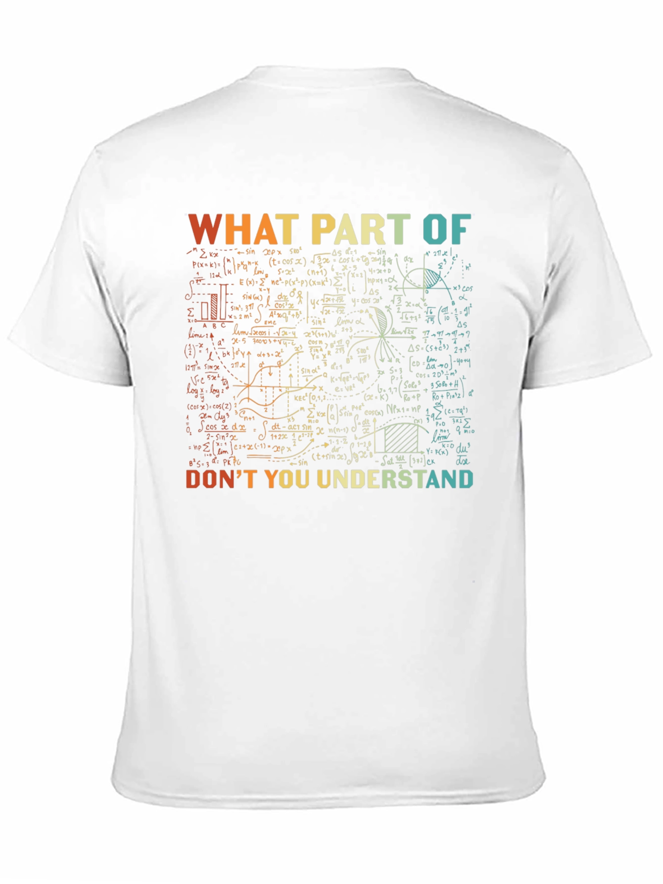 Math Equations Graphic T-Shirt: What Part Dont You Understand?