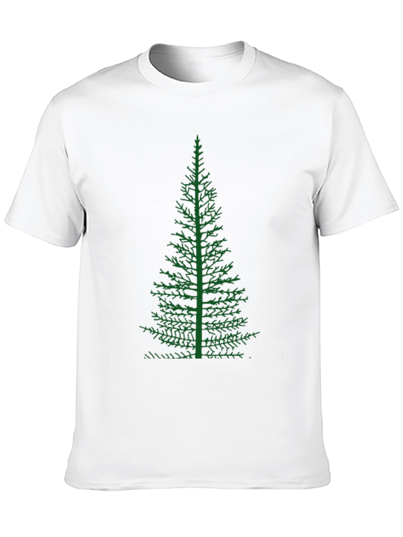 Green Tree Graphic Black T-Shirt