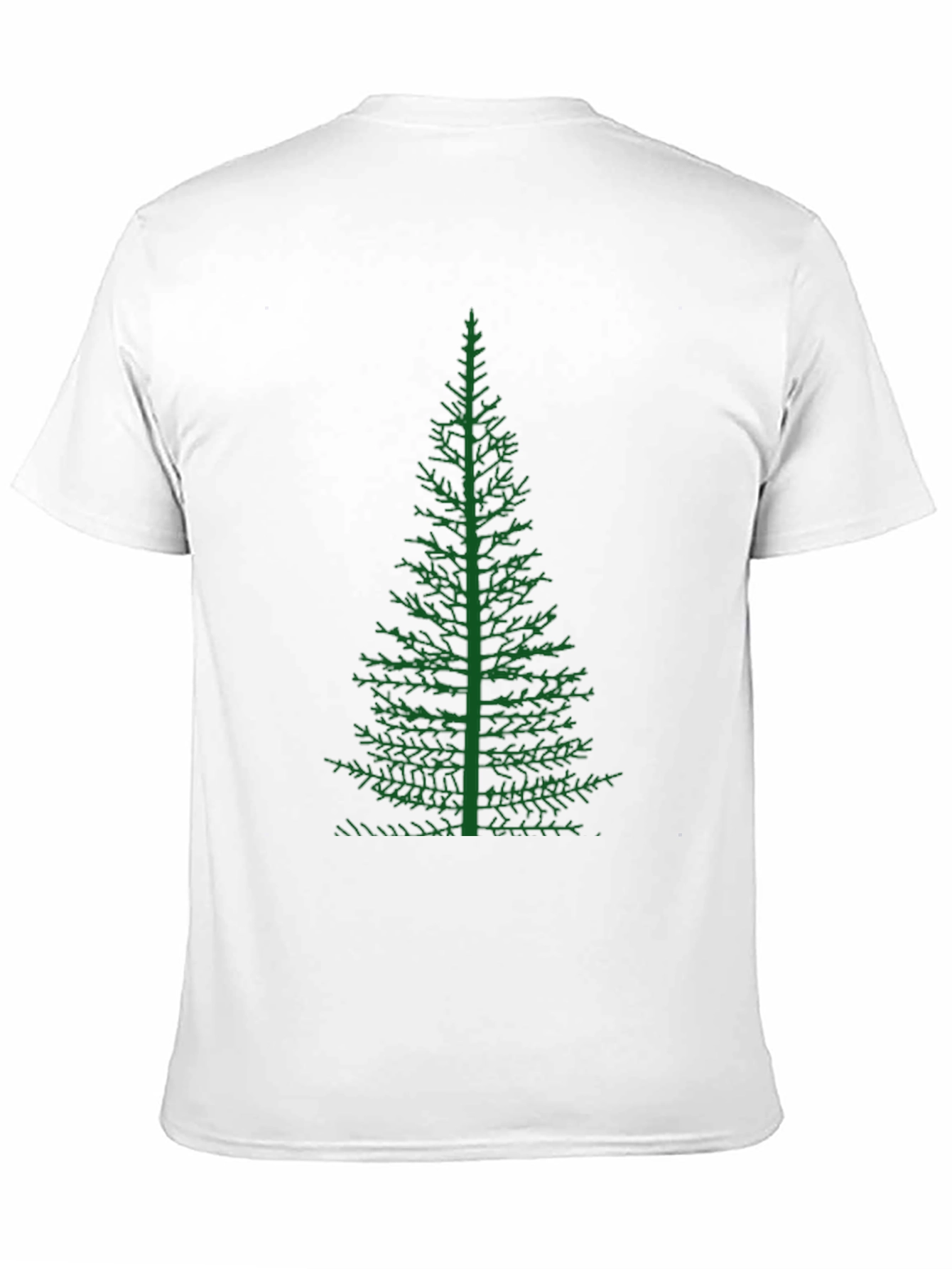 Green Tree Graphic Black T-Shirt