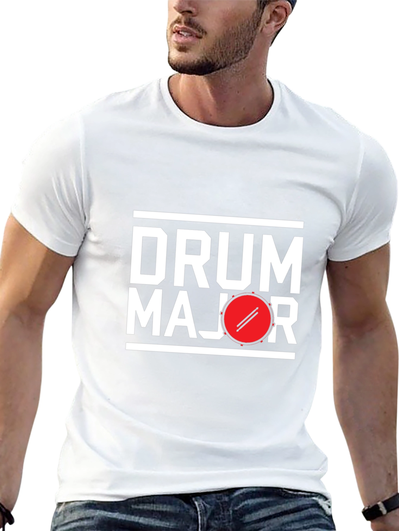 Drum Major Black Graphic Tee