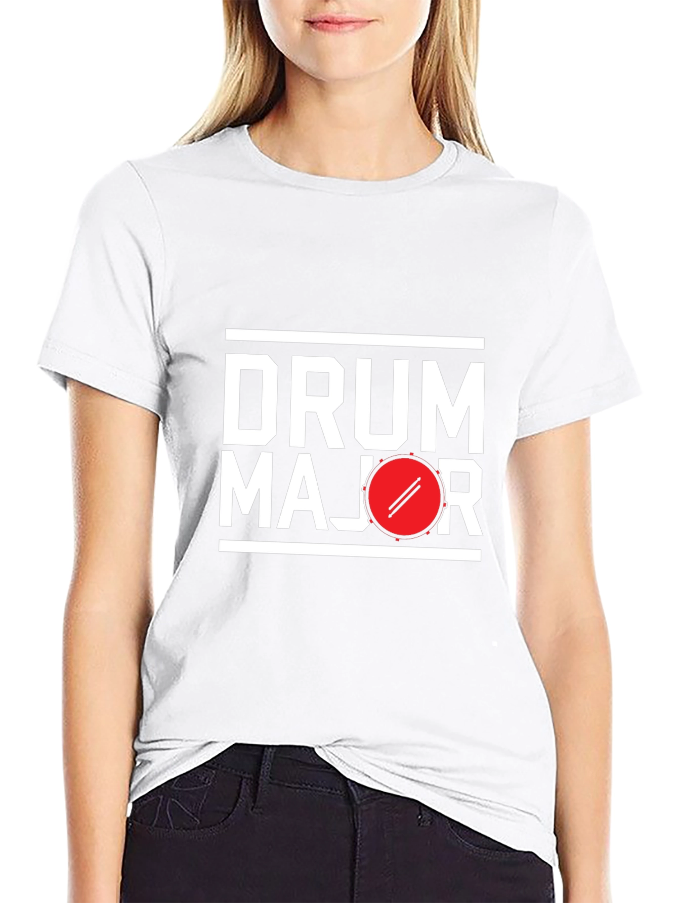 Drum Major Black Graphic Tee